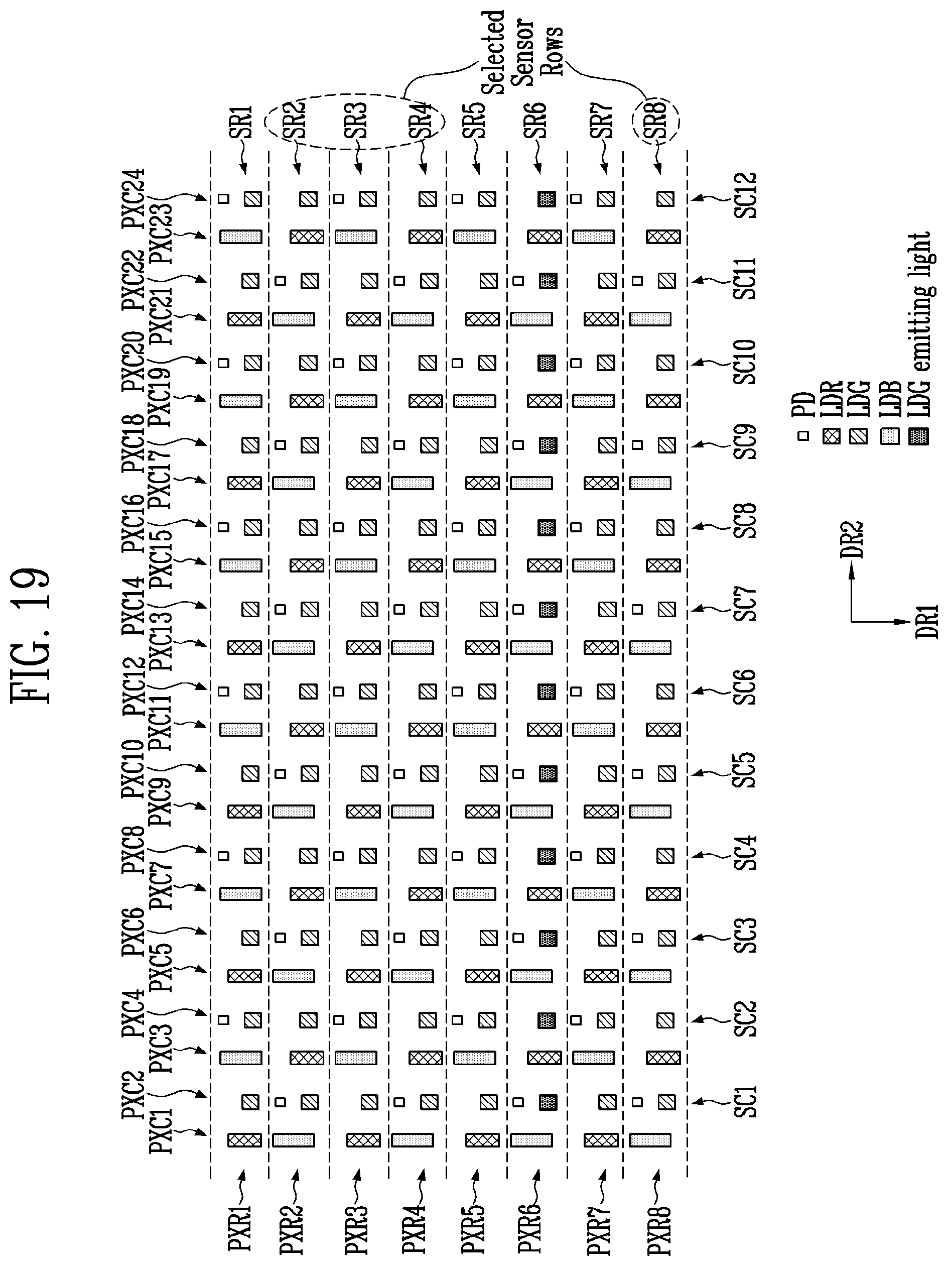 Patent US12541993 Figure 18 – Display device including light receiving elements and method of operating the same