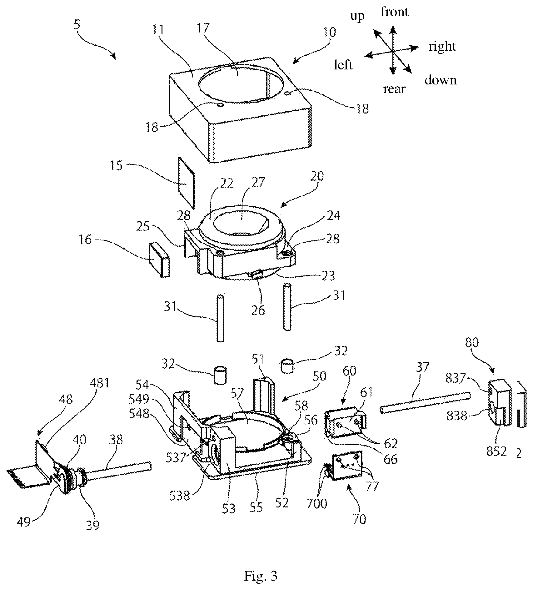 Patent US12547013 Figure 3 – Lens driving device, camera device and electronic apparatus