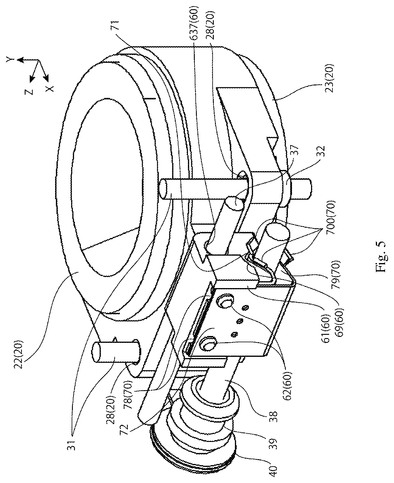 Patent US12547013 Figure 5 – Lens driving device, camera device and electronic apparatus