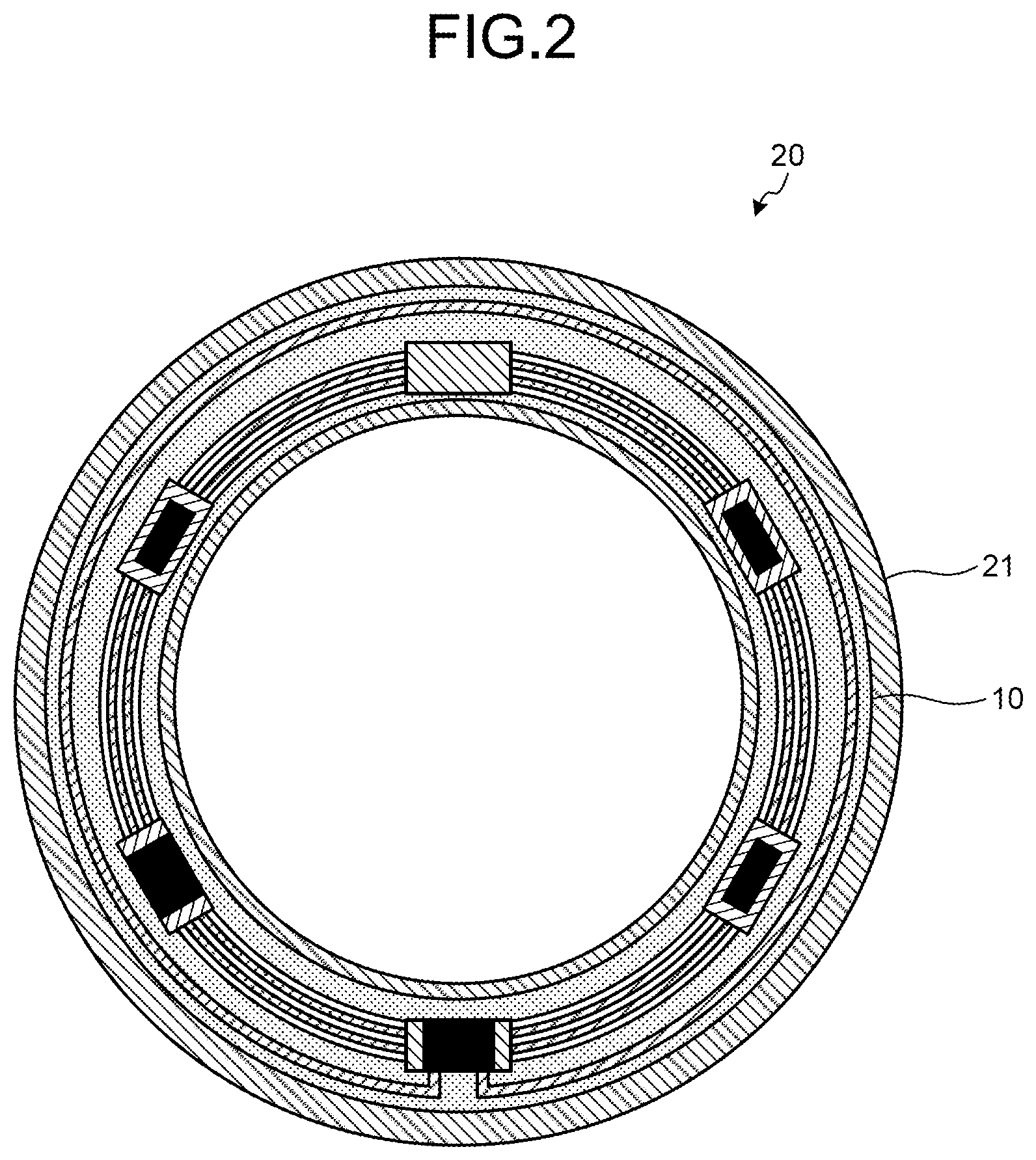 Patent US12547023 Figure 2 – Electronic device, electronic component, contact lens-type electronic device, and method for manufacturing electronic device
