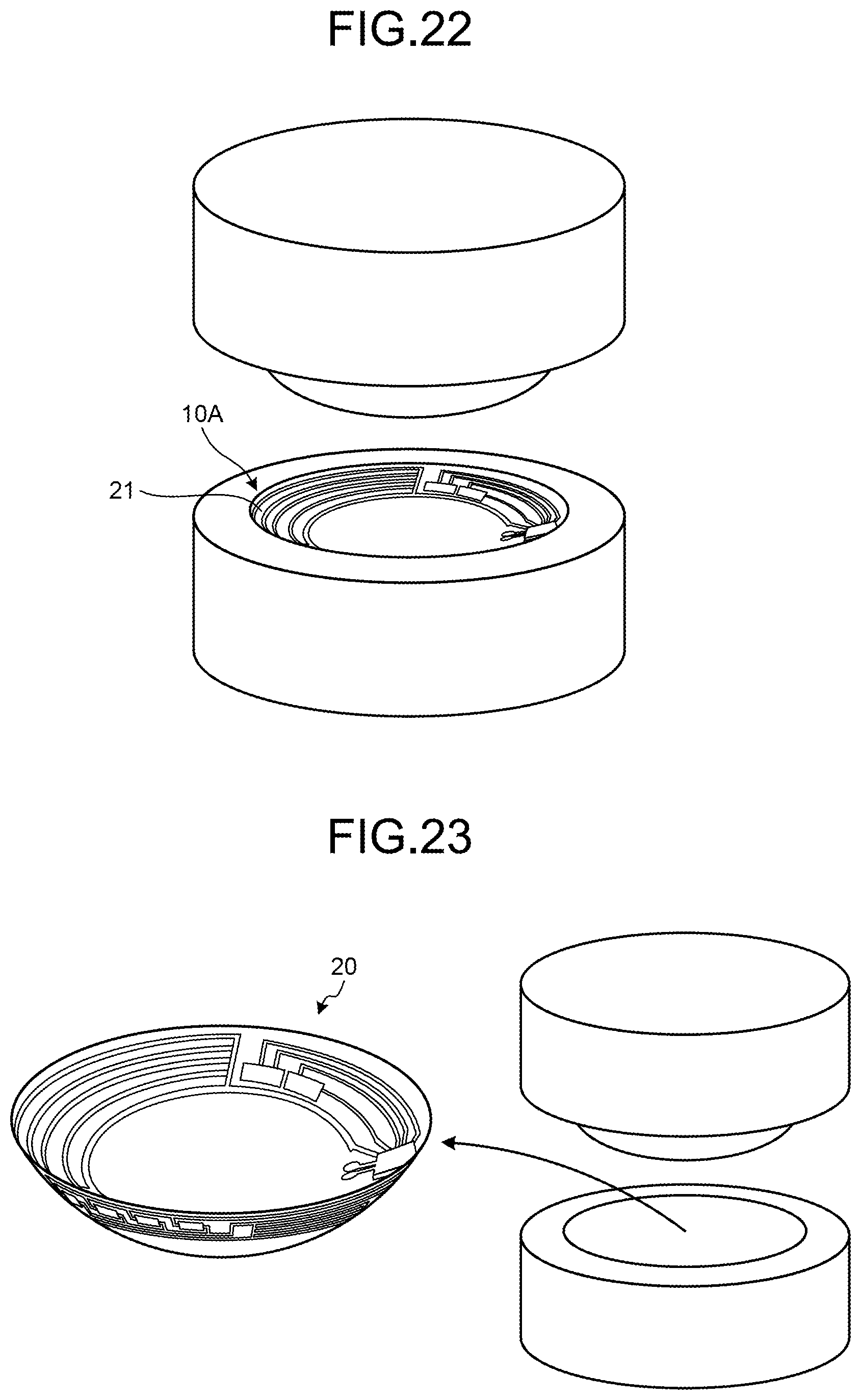 Patent US12547023 Figure 17 – Electronic device, electronic component, contact lens-type electronic device, and method for manufacturing electronic device