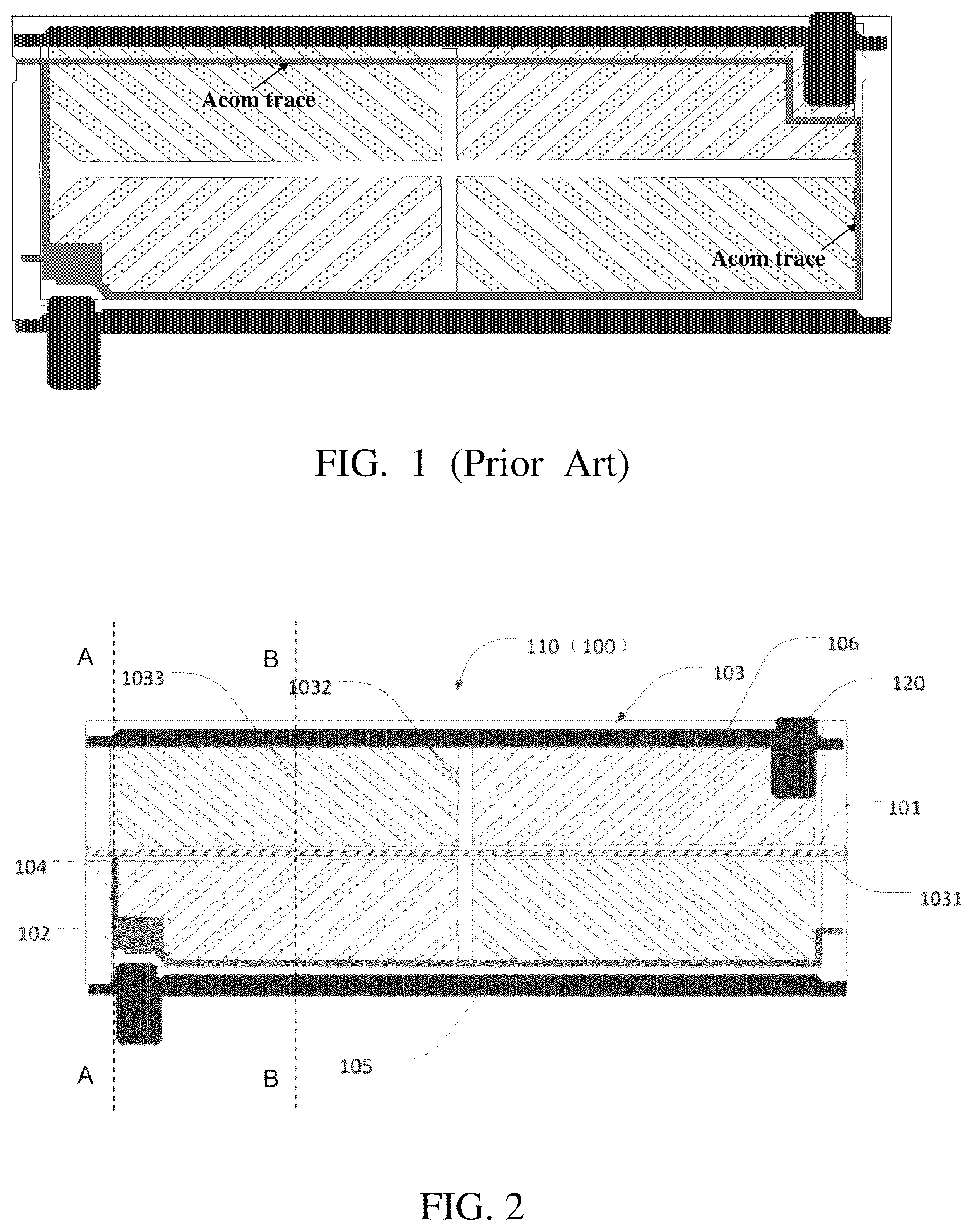 Patent US12547036 Figure 1 – Display panel and display device