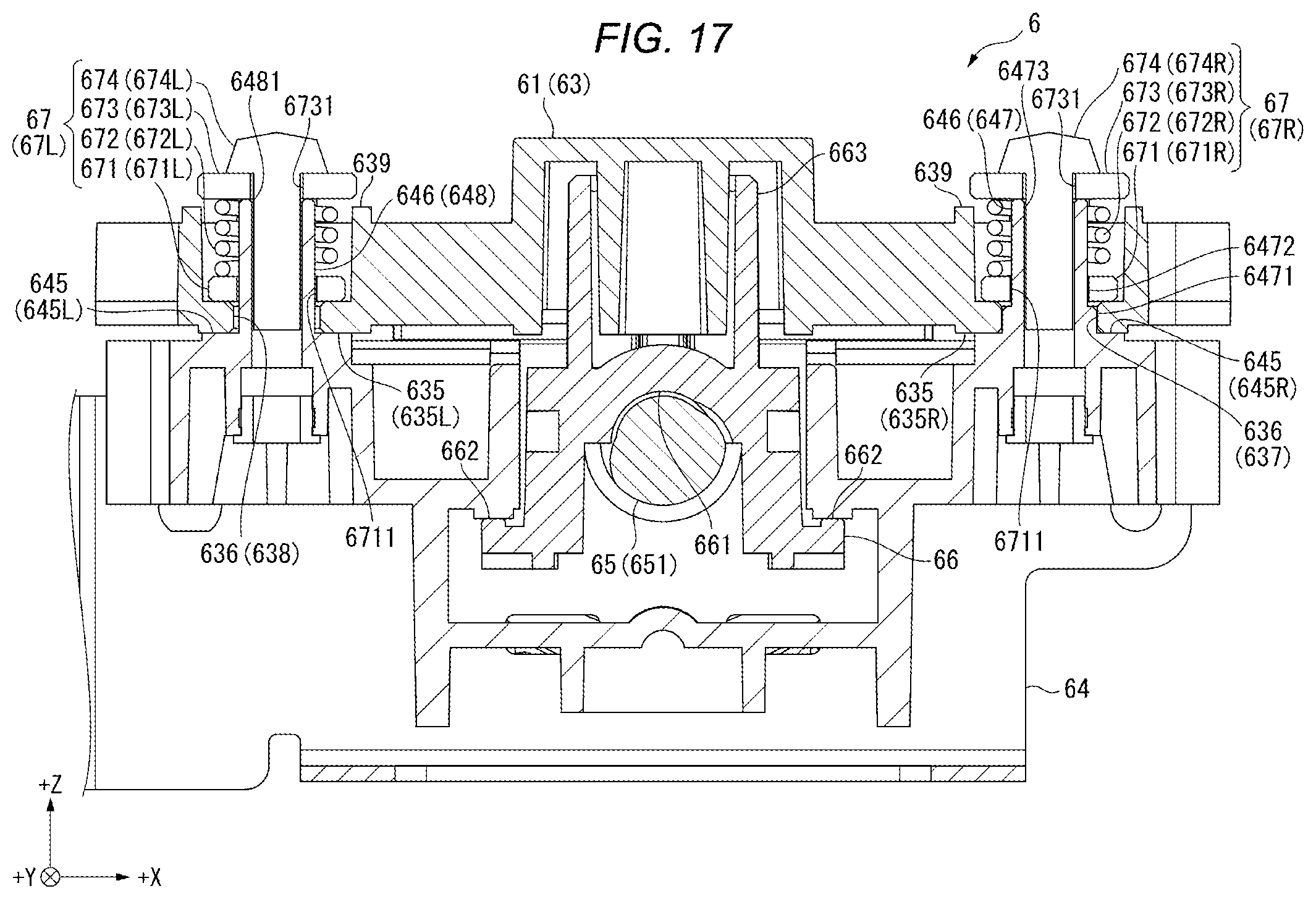 Patent US12547060 Figure 17 – Projector with moving device that moves projection optical device