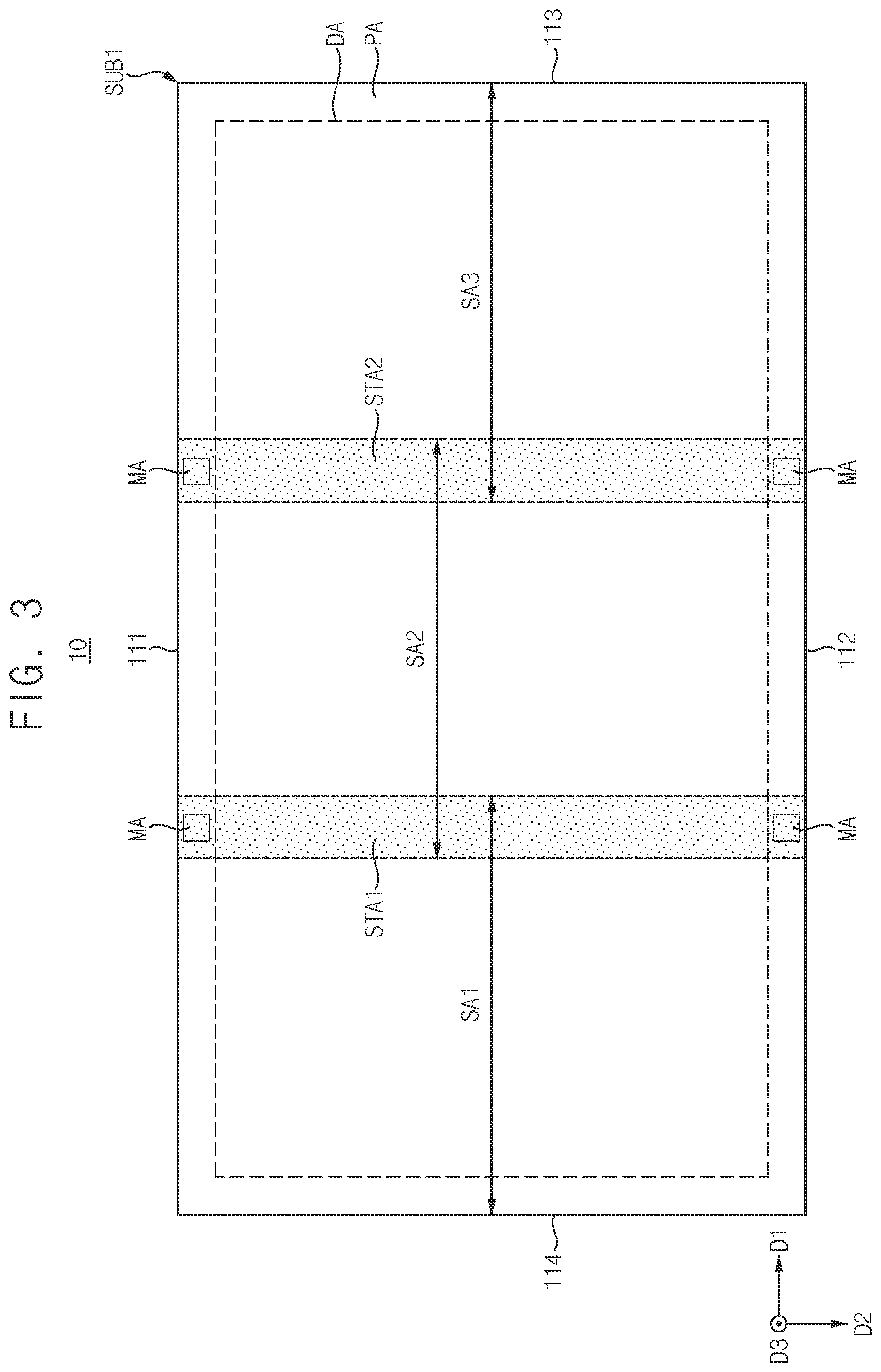 Patent US12547078 Figure 3 – Exposure mask and method of manufacturing display device using the same