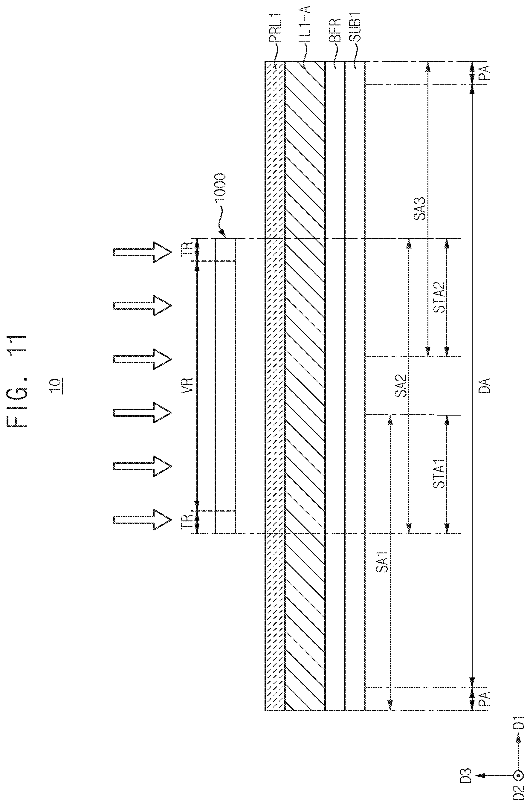 Patent US12547078 Figure 11 – Exposure mask and method of manufacturing display device using the same