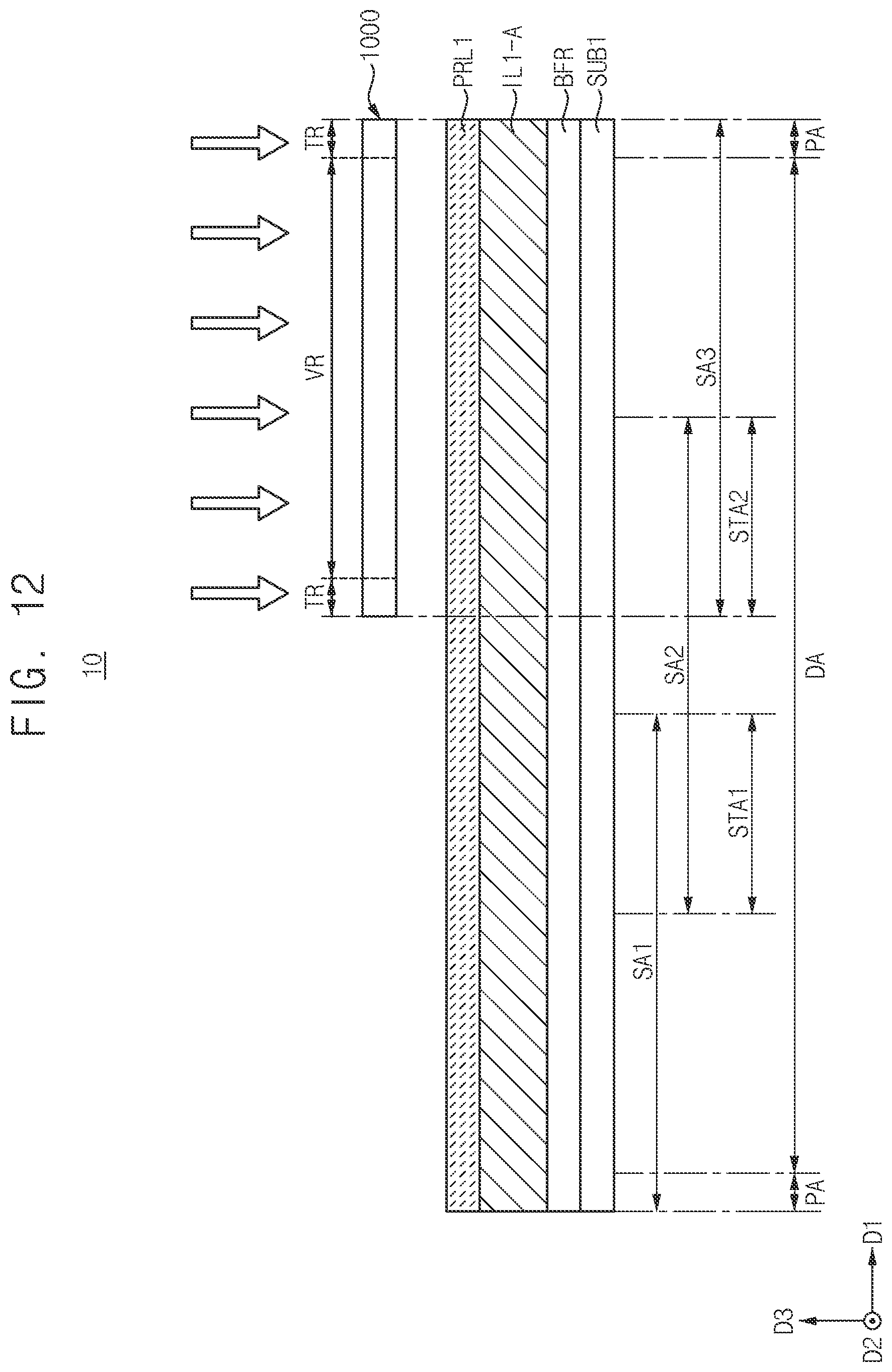 Patent US12547078 Figure 12 – Exposure mask and method of manufacturing display device using the same