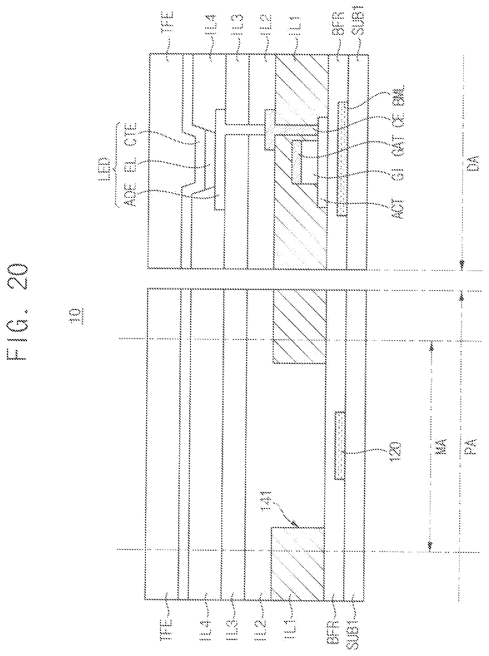 Patent US12547078 Figure 20 – Exposure mask and method of manufacturing display device using the same