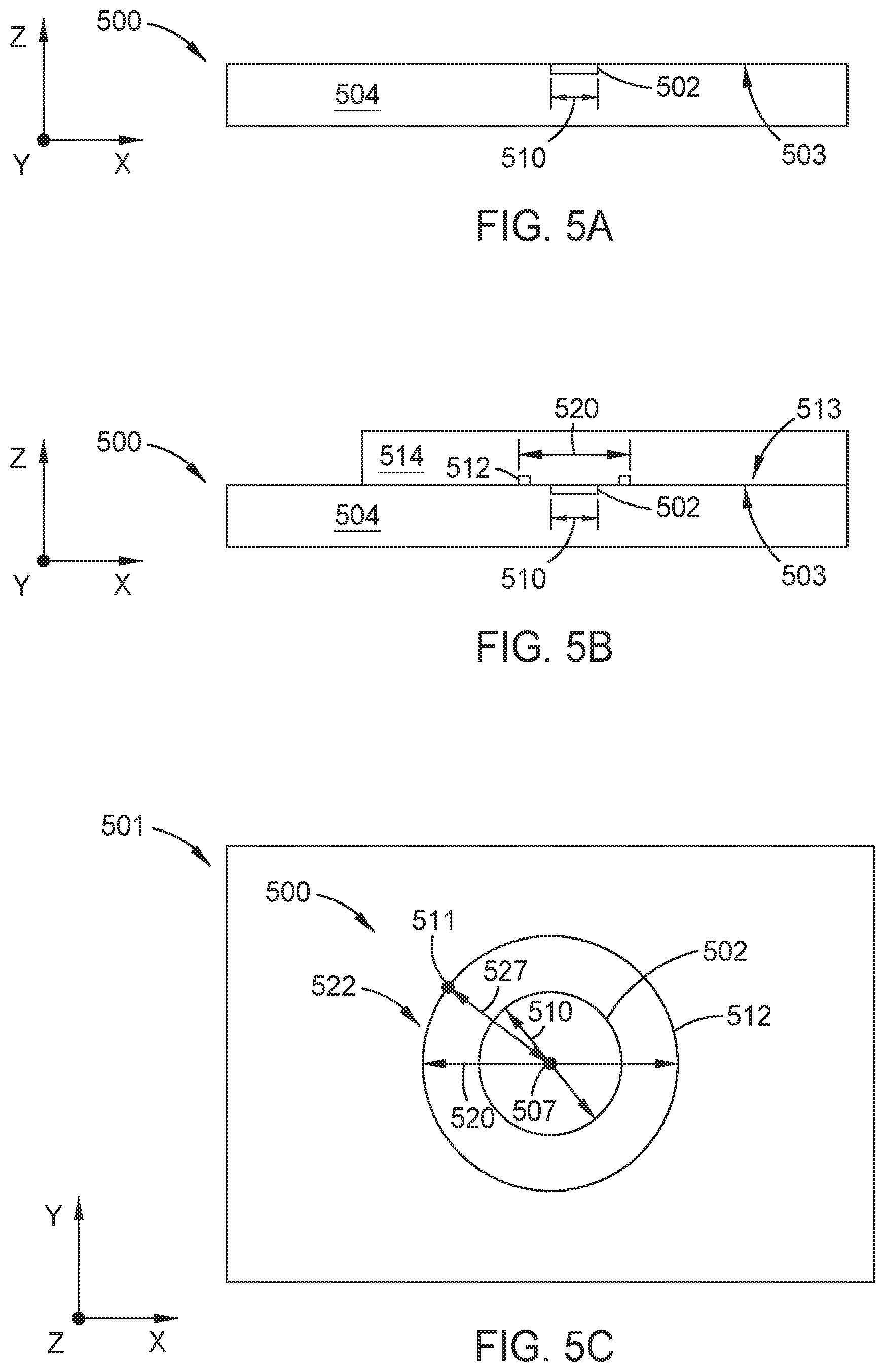 Patent US12547083 Figure 5 – Use of alternating layer patterns approach for effective overlay metrology in multi-stack die applications