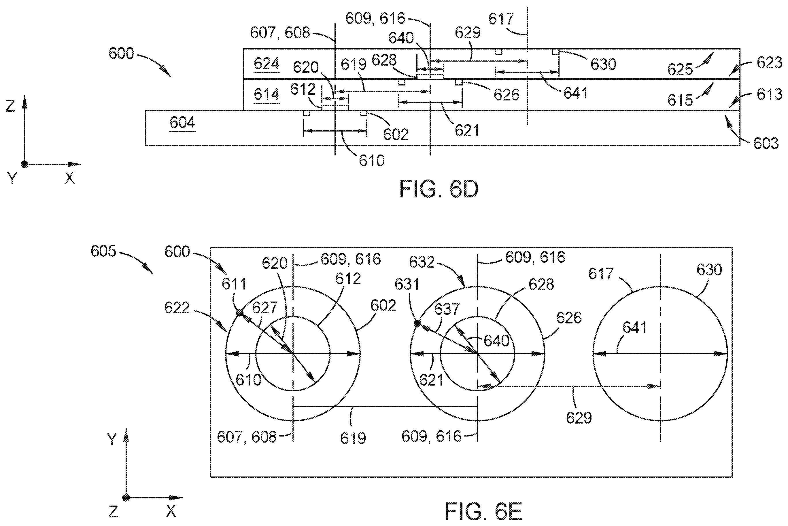 Patent US12547083 Figure 8 – Use of alternating layer patterns approach for effective overlay metrology in multi-stack die applications