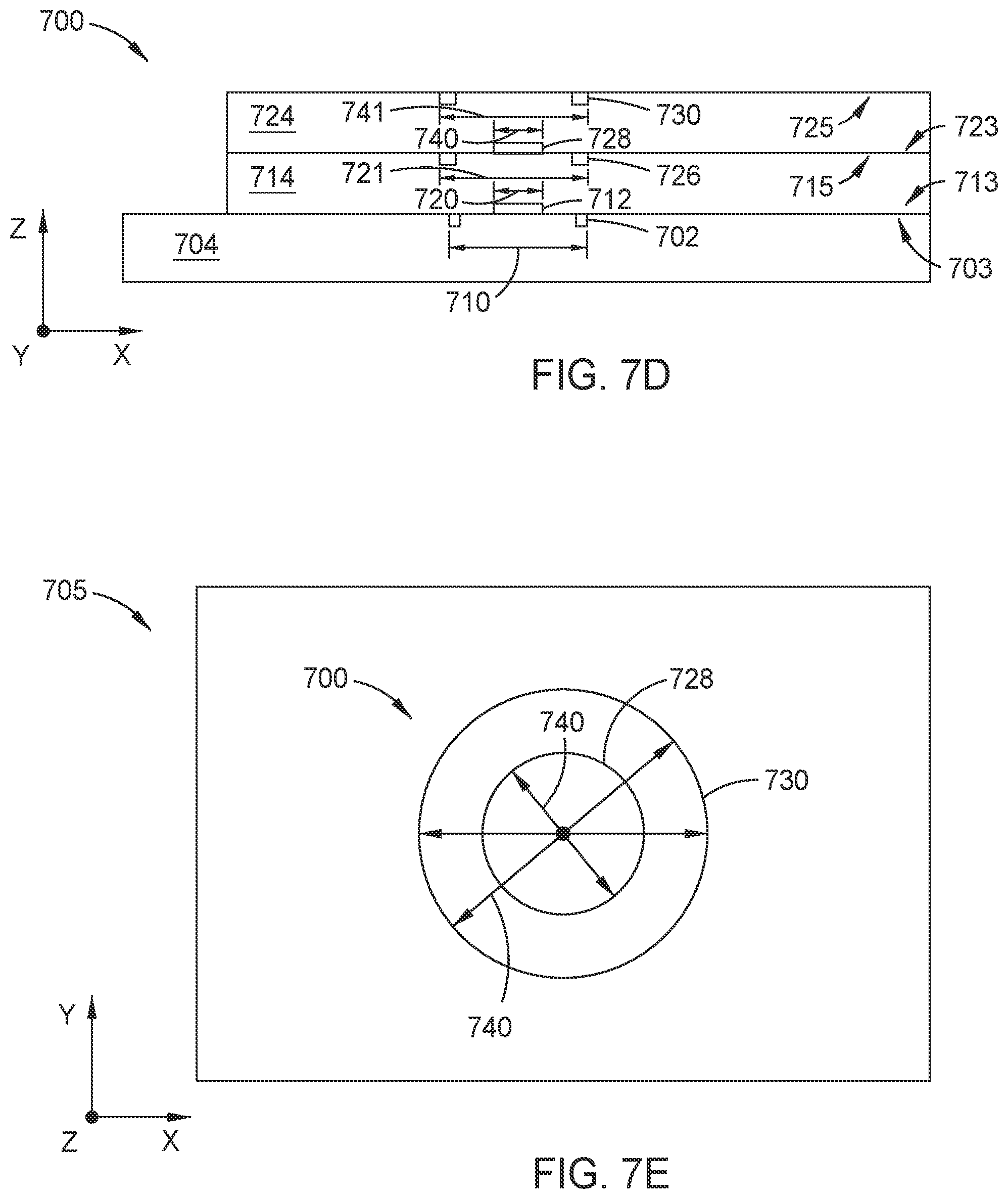 Patent US12547083 Figure 10 – Use of alternating layer patterns approach for effective overlay metrology in multi-stack die applications