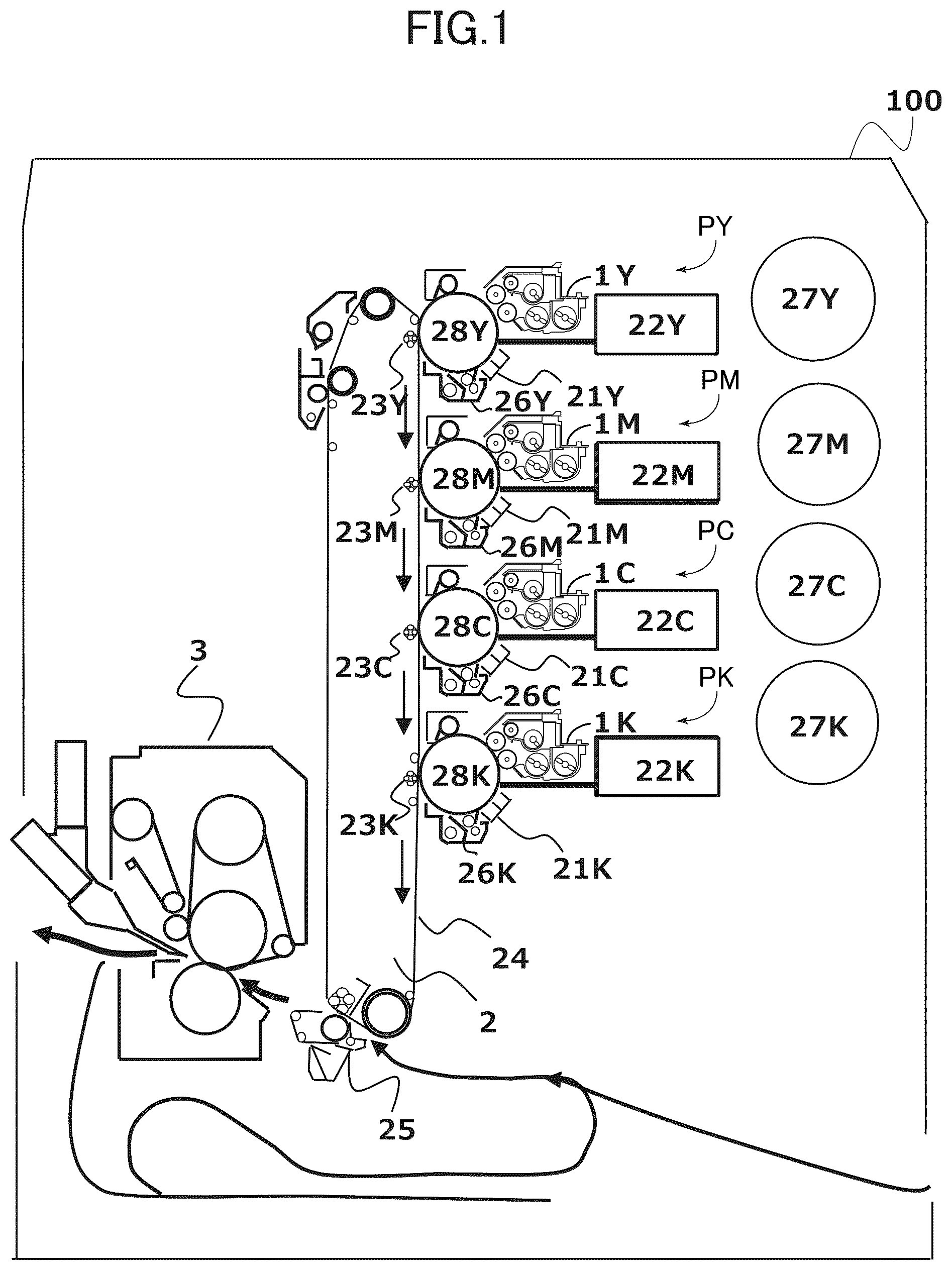 Patent US12547102 Figure 1 – Developing apparatus