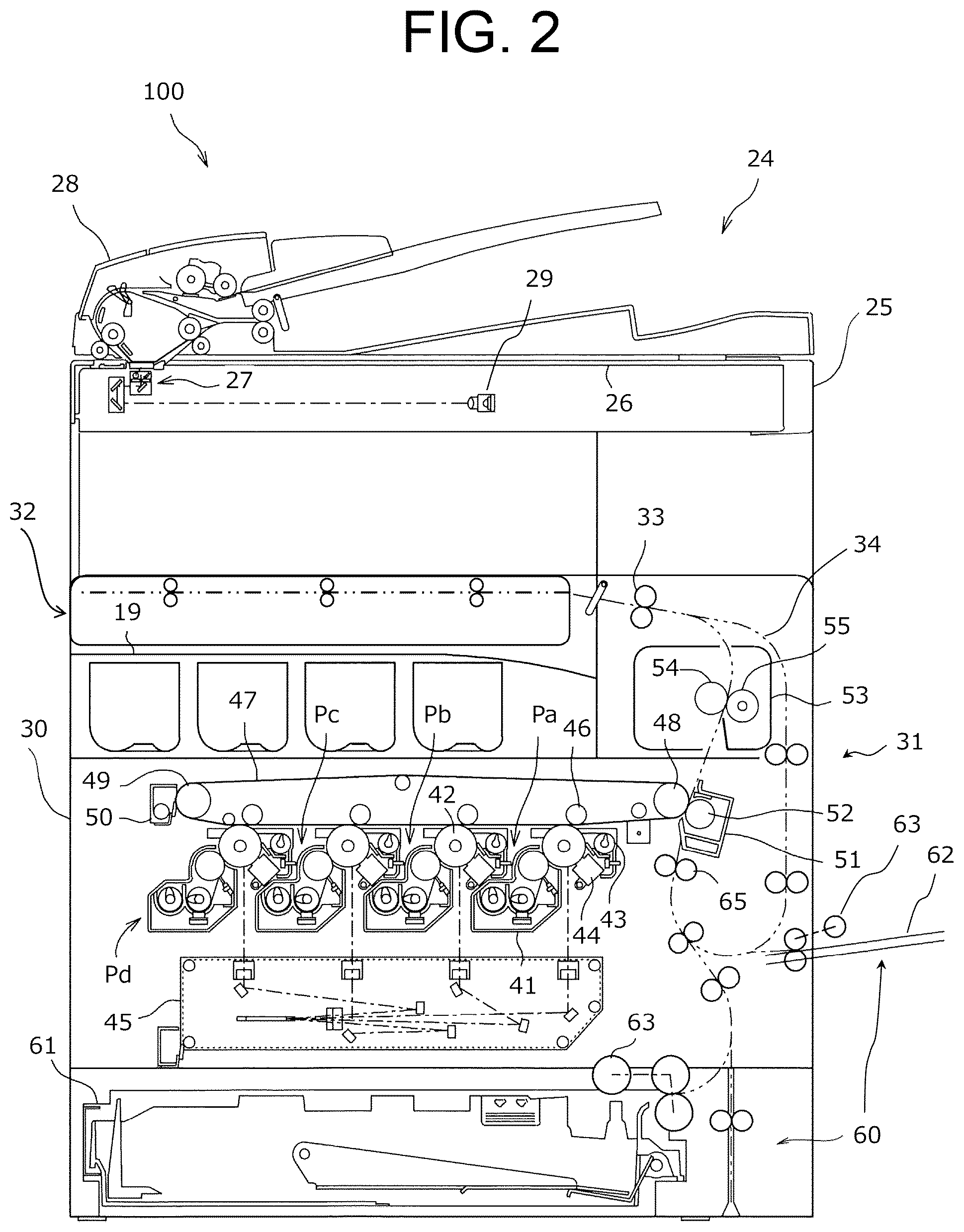 Patent US12547107 Figure 2 – Image forming apparatus and image forming method