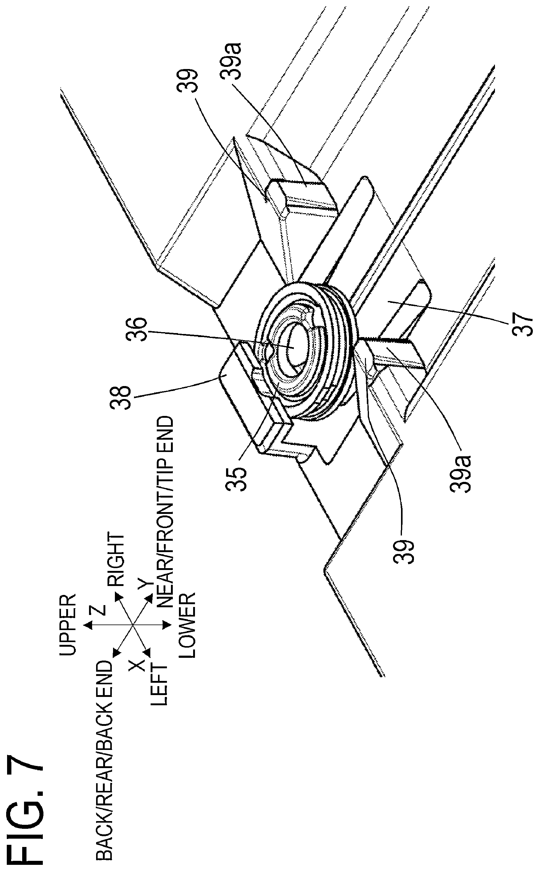 Patent US12547115 Figure 7 – Drawing apparatus and recording apparatus
