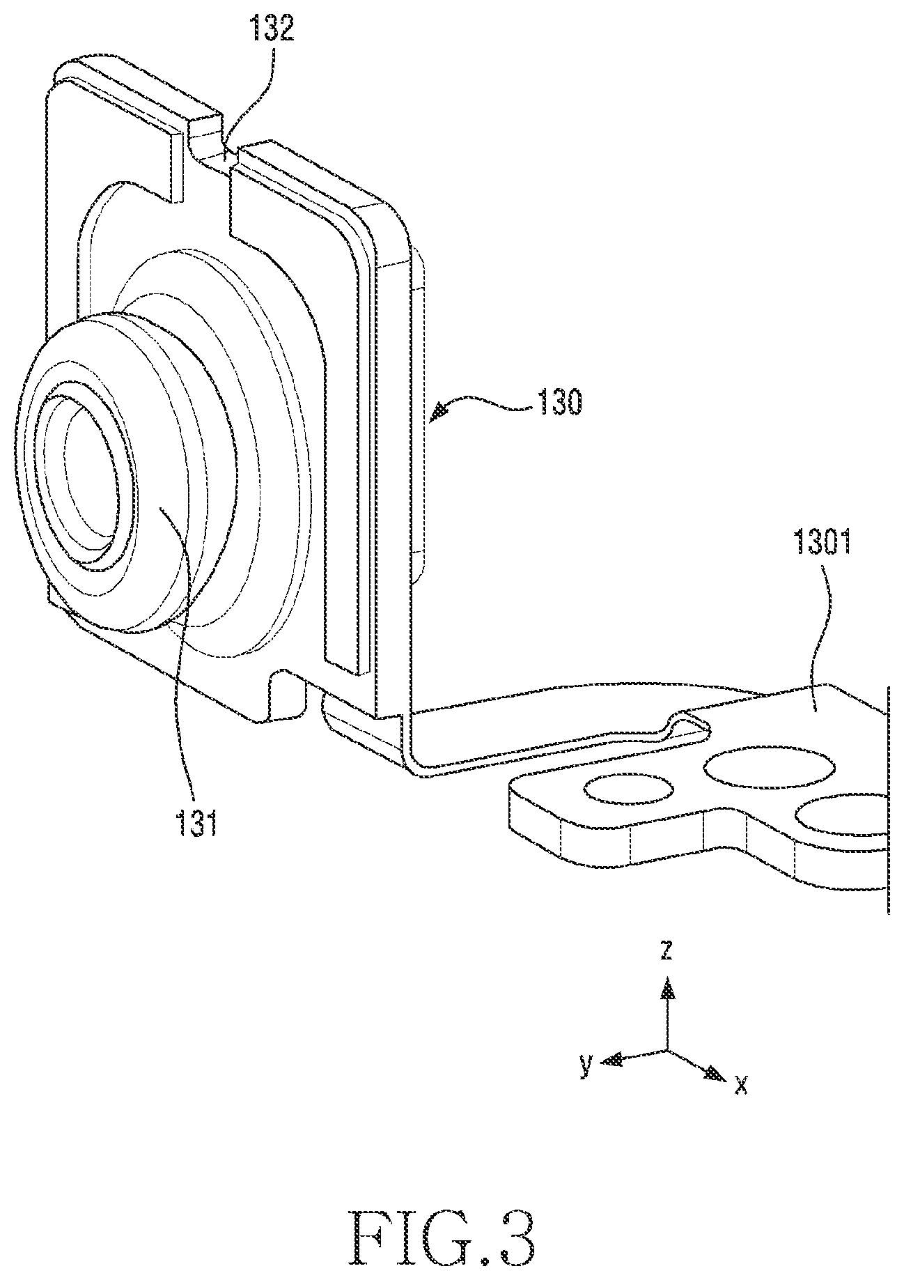 Patent US12547215 Figure 4 – Electronic device including fixing member