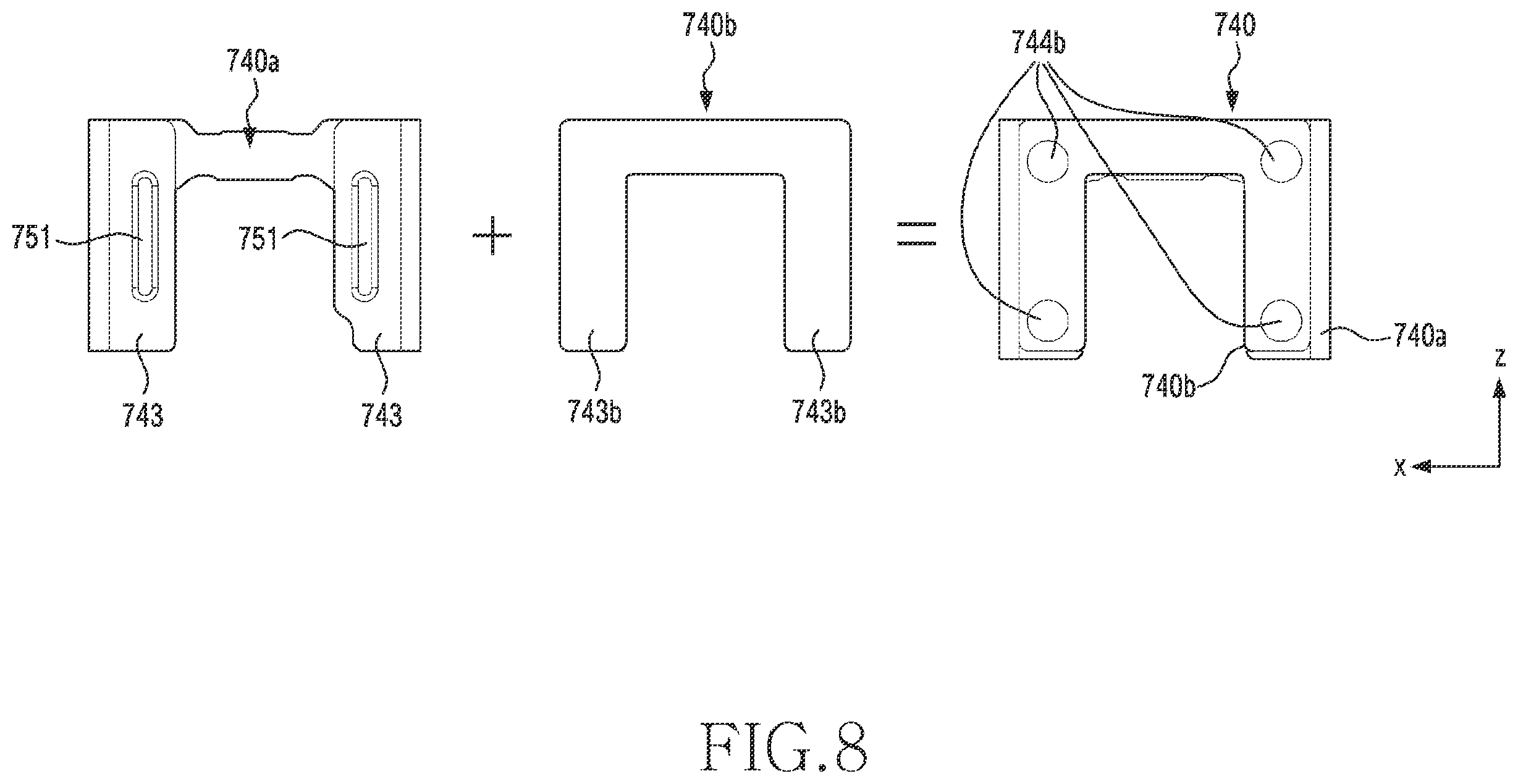 Patent US12547215 Figure 9 – Electronic device including fixing member