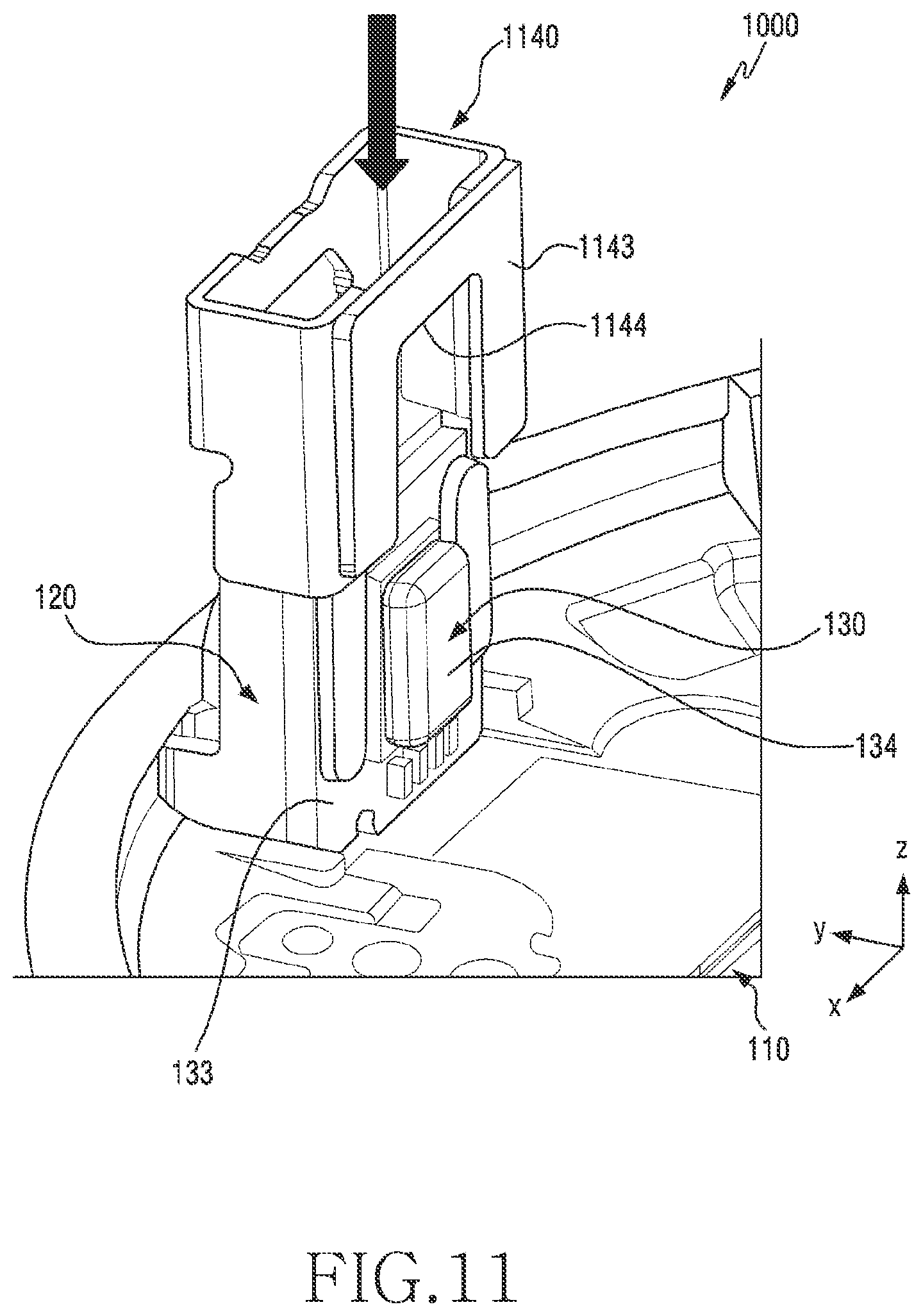 Patent US12547215 Figure 12 – Electronic device including fixing member