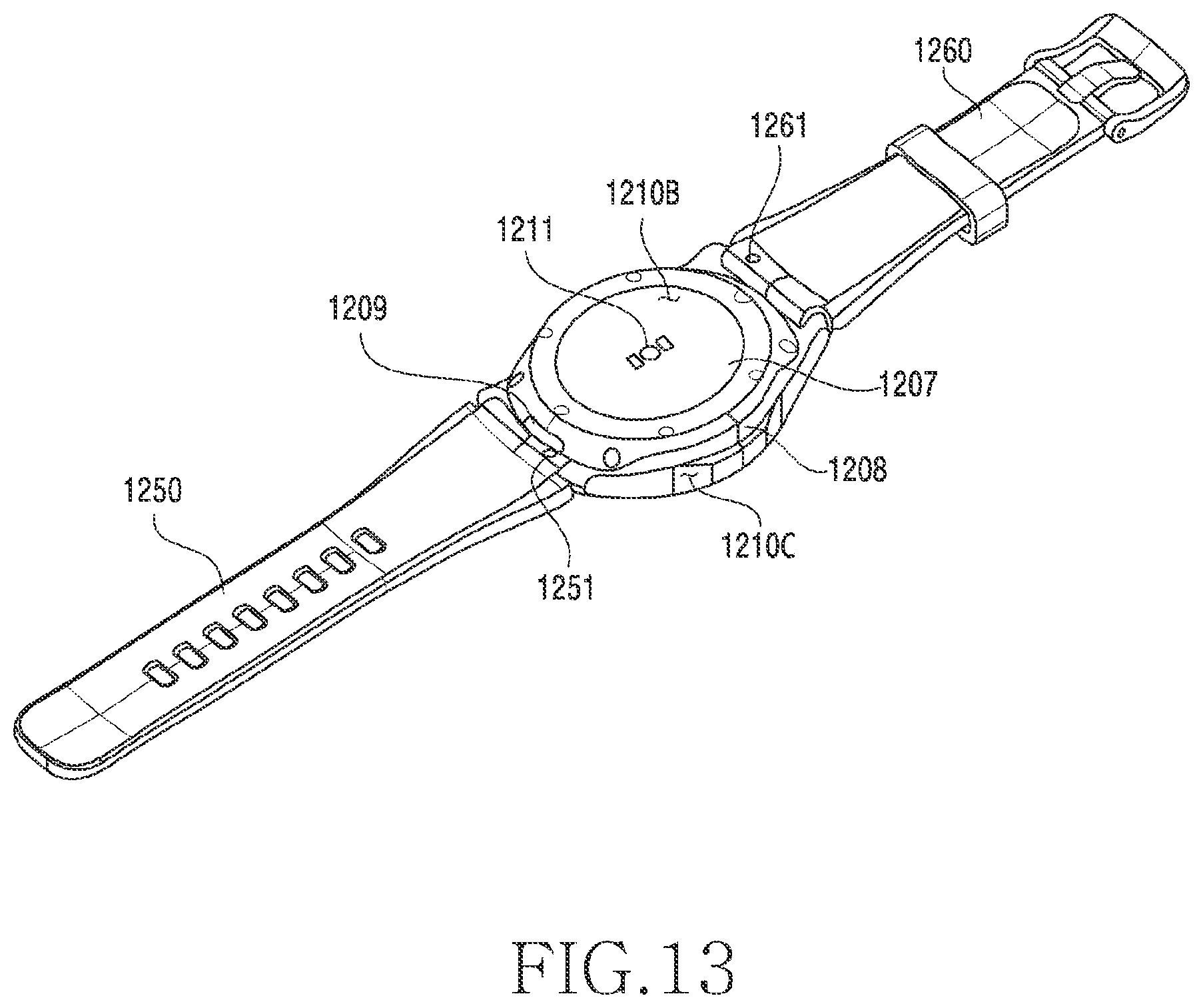 Patent US12547215 Figure 14 – Electronic device including fixing member