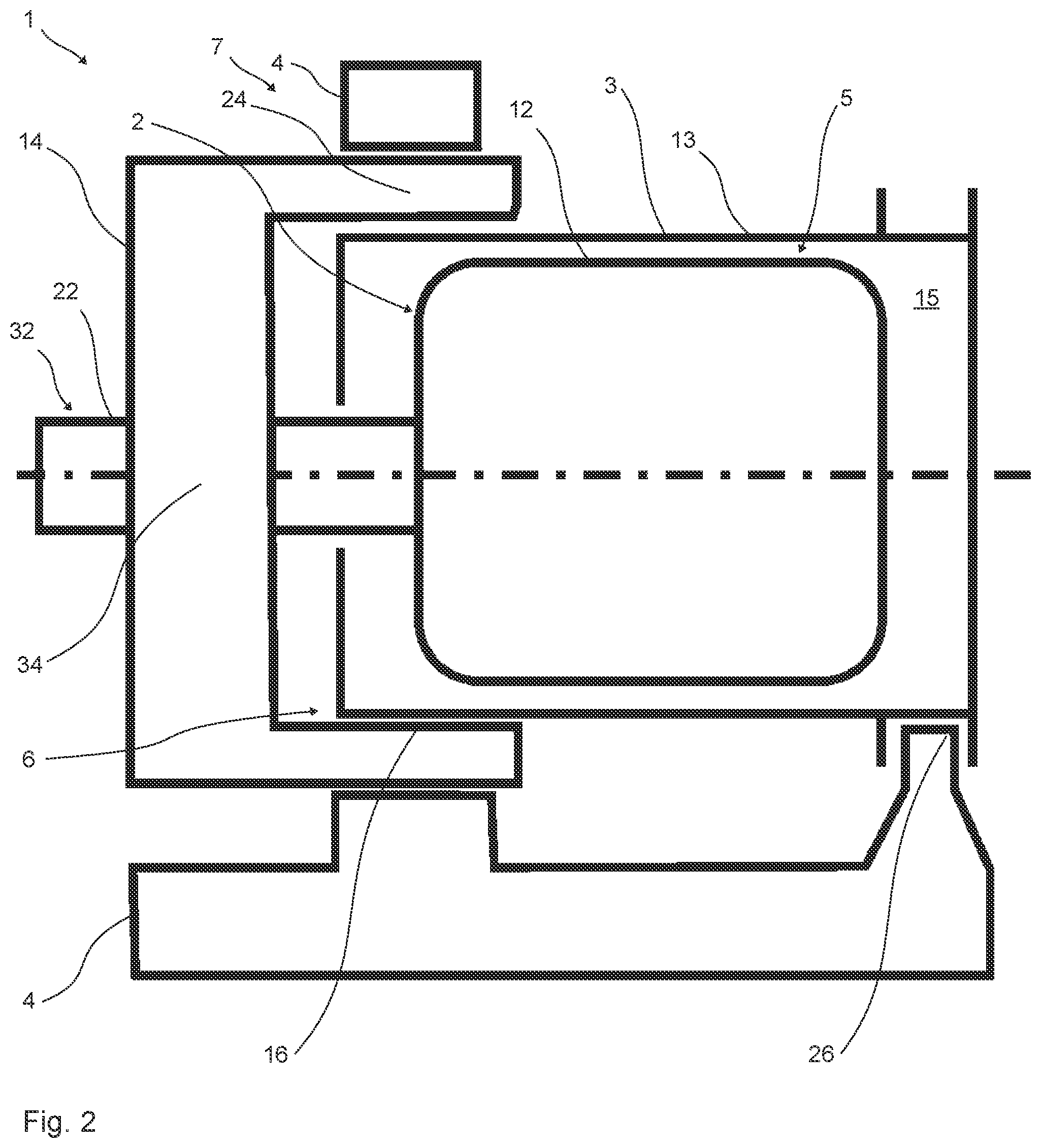 Patent US12547254 Figure 2 – Control device and computer mouse
