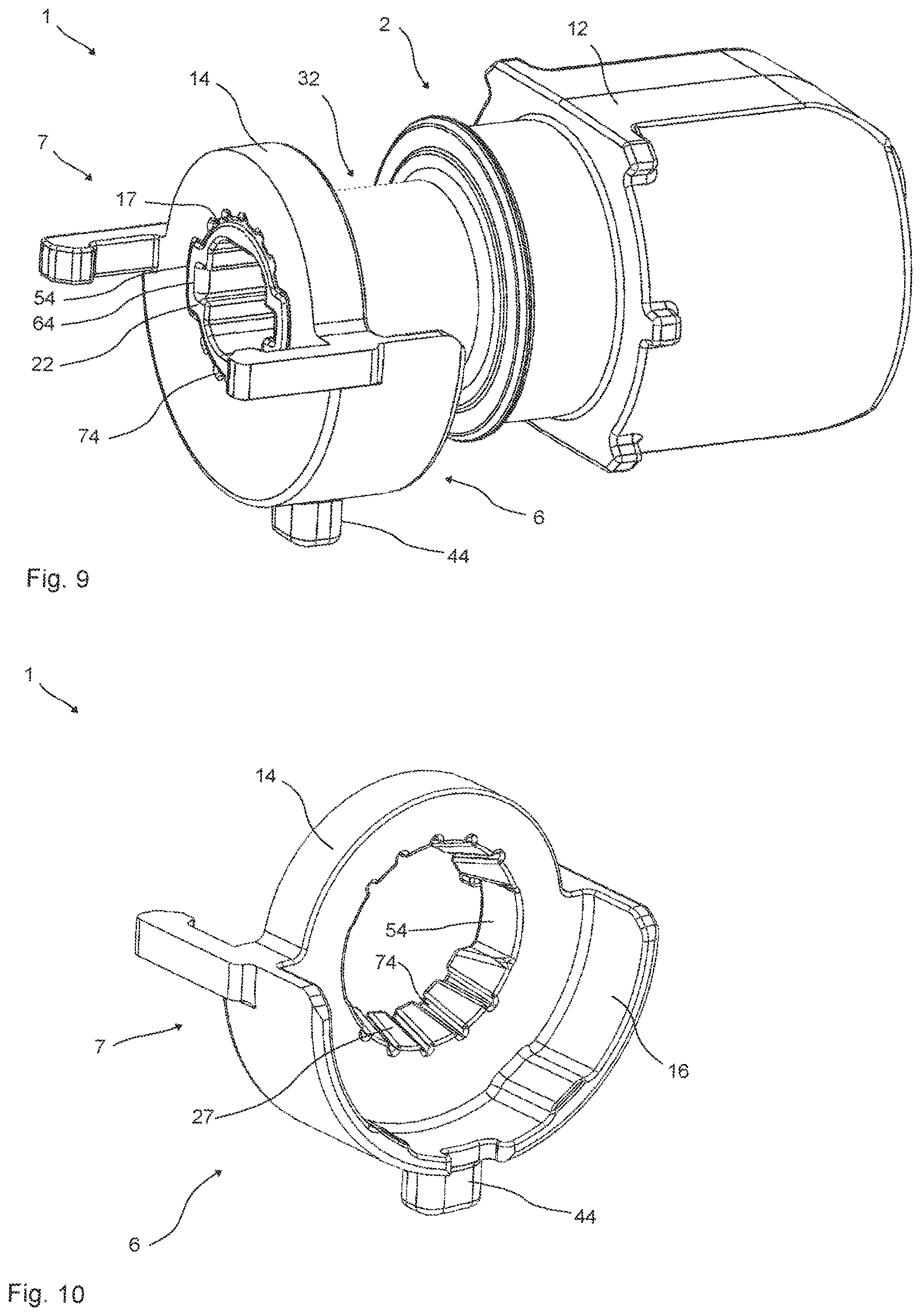 Patent US12547254 Figure 8 – Control device and computer mouse