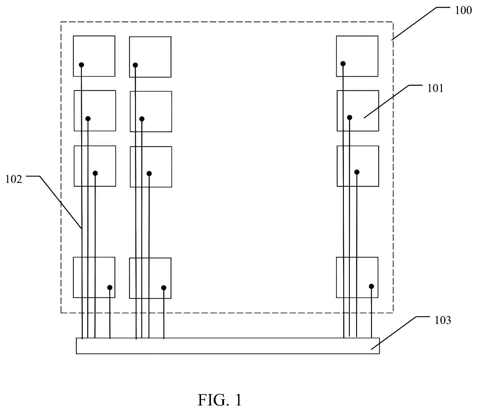 Patent US12547262 Figure 1 – Array substrate and manufacturing method thereof, and touch display device