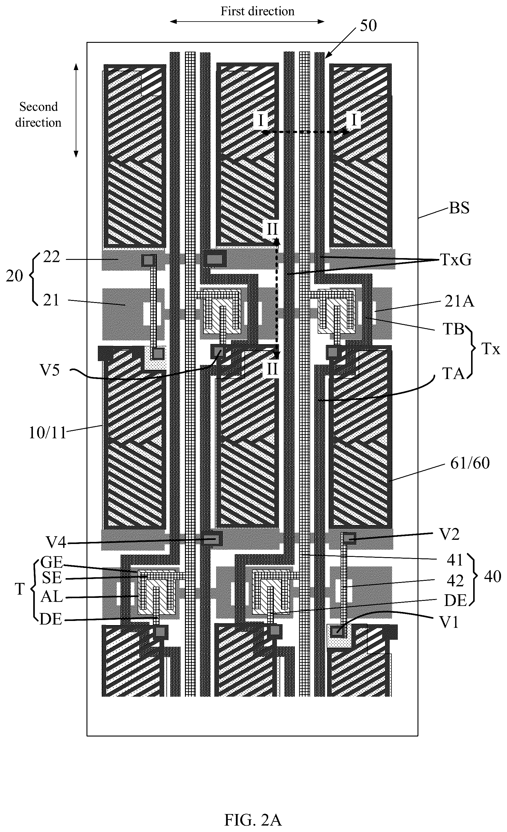 Patent US12547262 Figure 2 – Array substrate and manufacturing method thereof, and touch display device