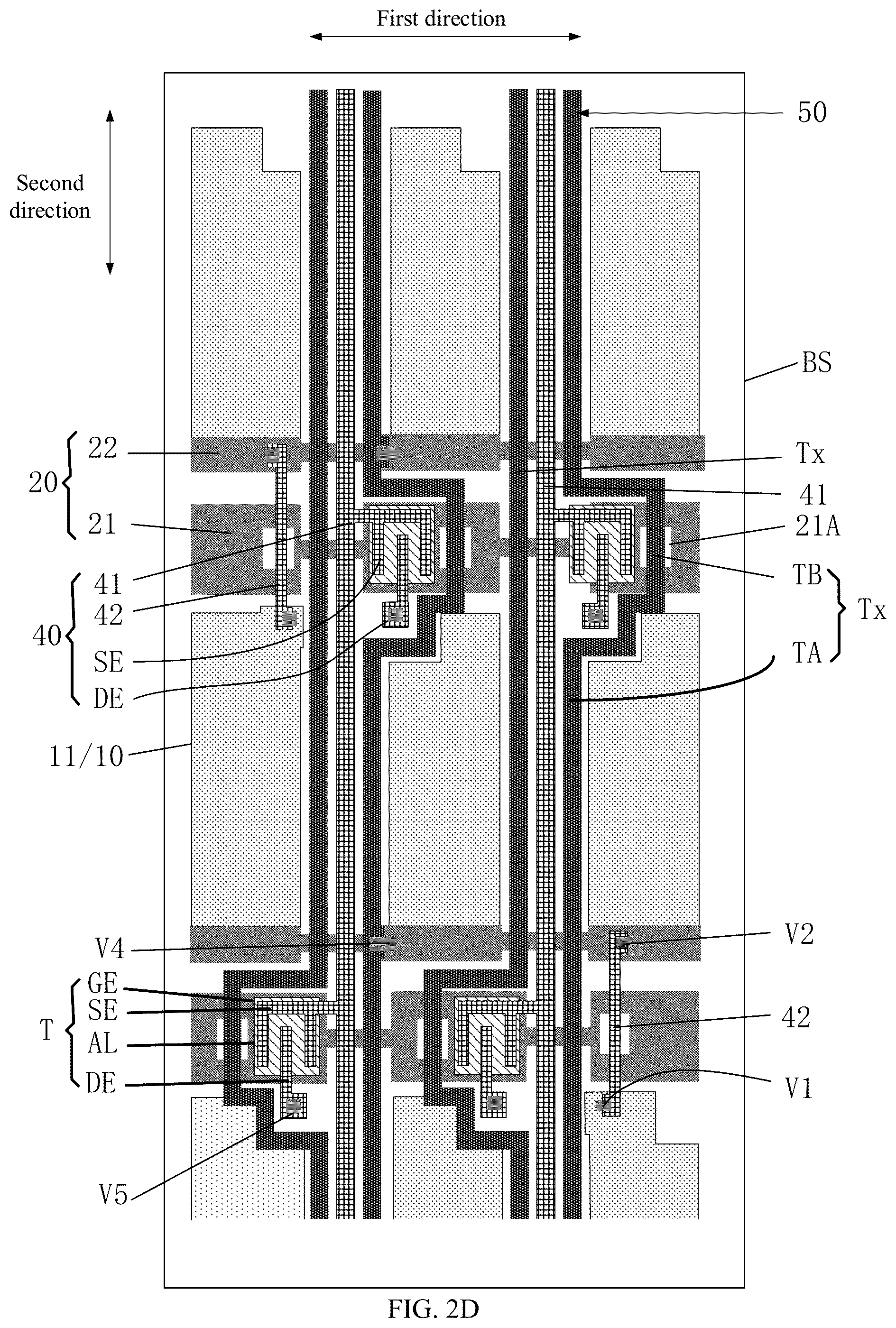 Patent US12547262 Figure 5 – Array substrate and manufacturing method thereof, and touch display device