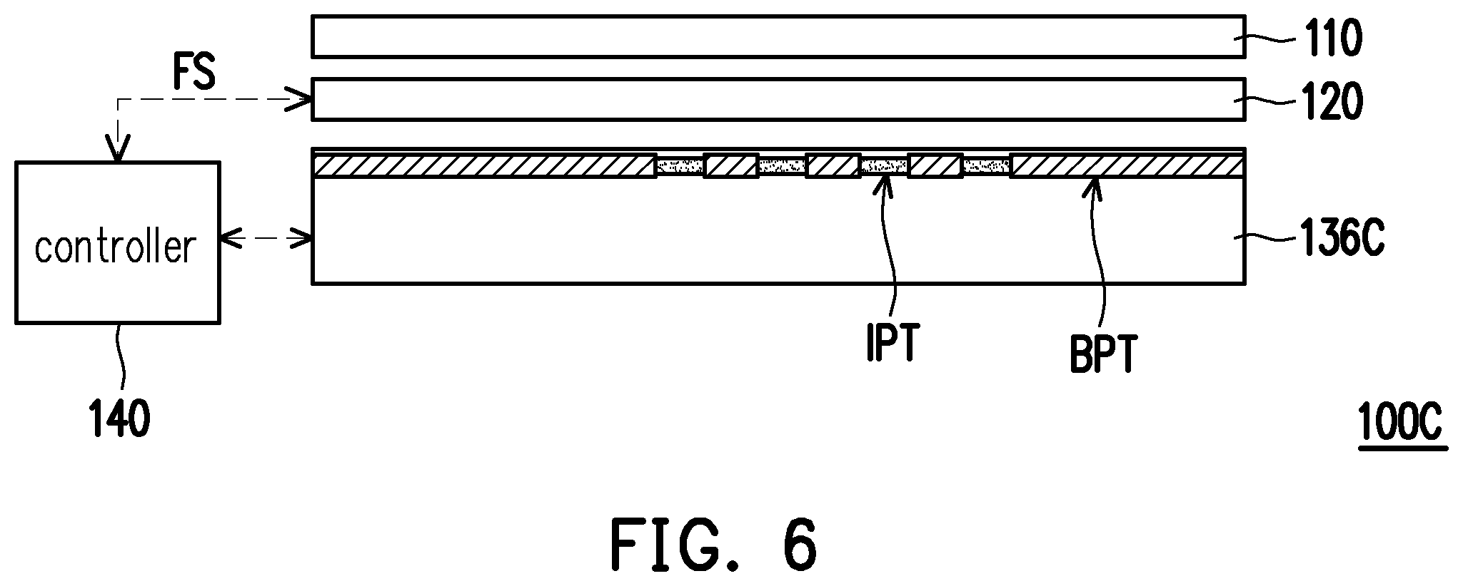 Patent US12547279 Figure 6 – Illuminated touchpad having parallax barrier light source module