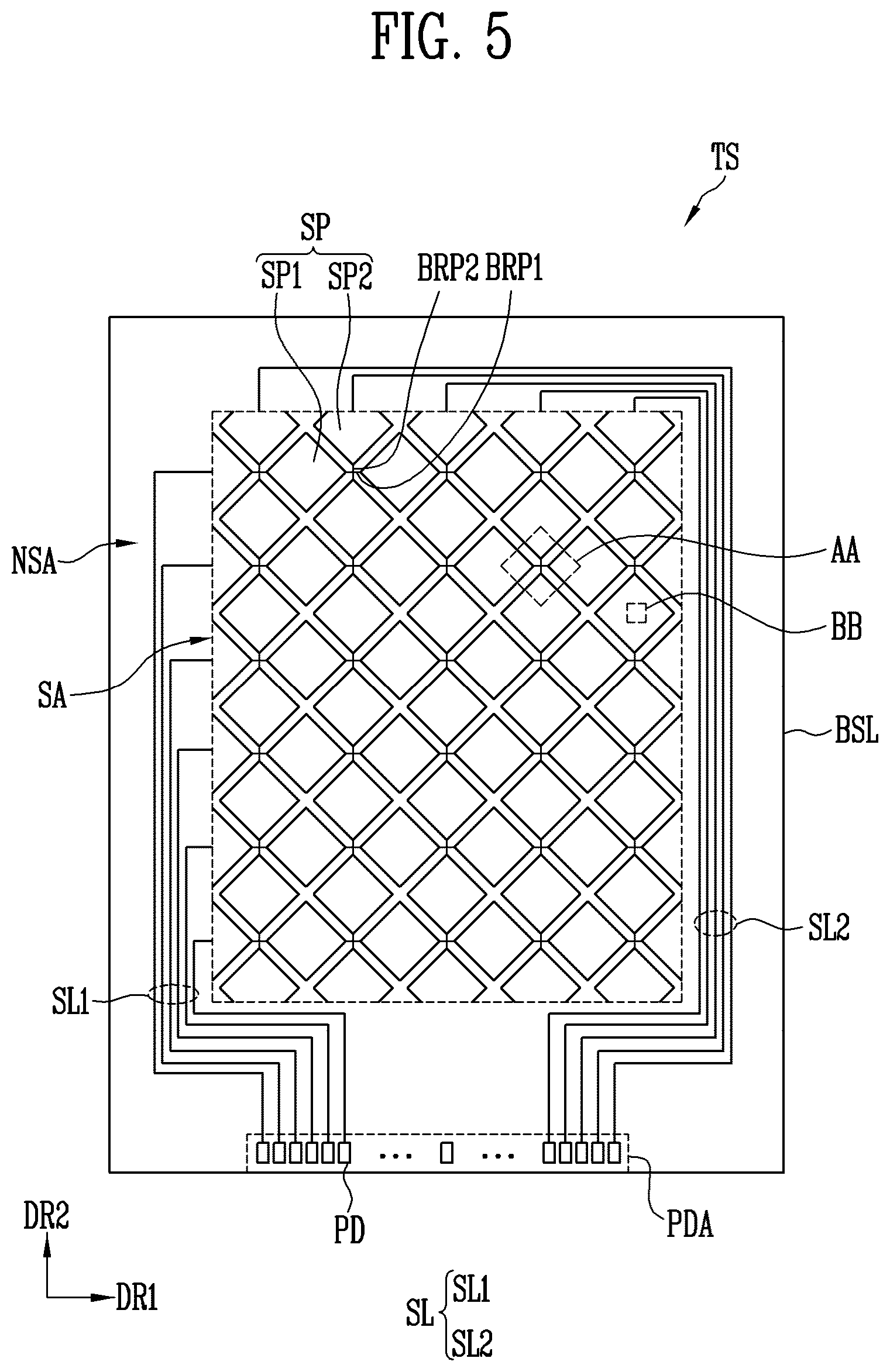 Patent US12547283 Figure 3 – Input sensor and display device including the same