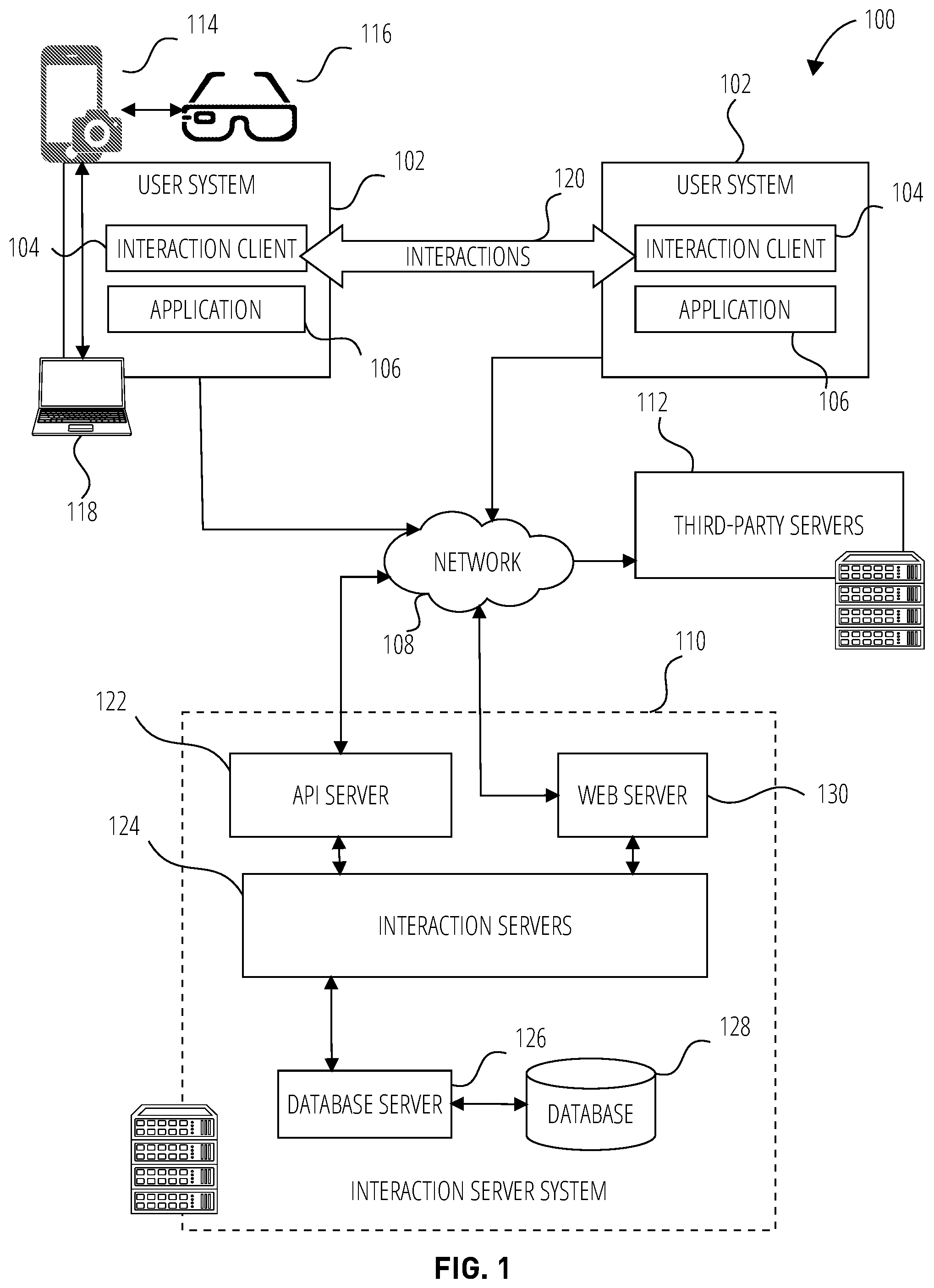 Patent US12547309 Figure 1 – User interface providing reply state transition