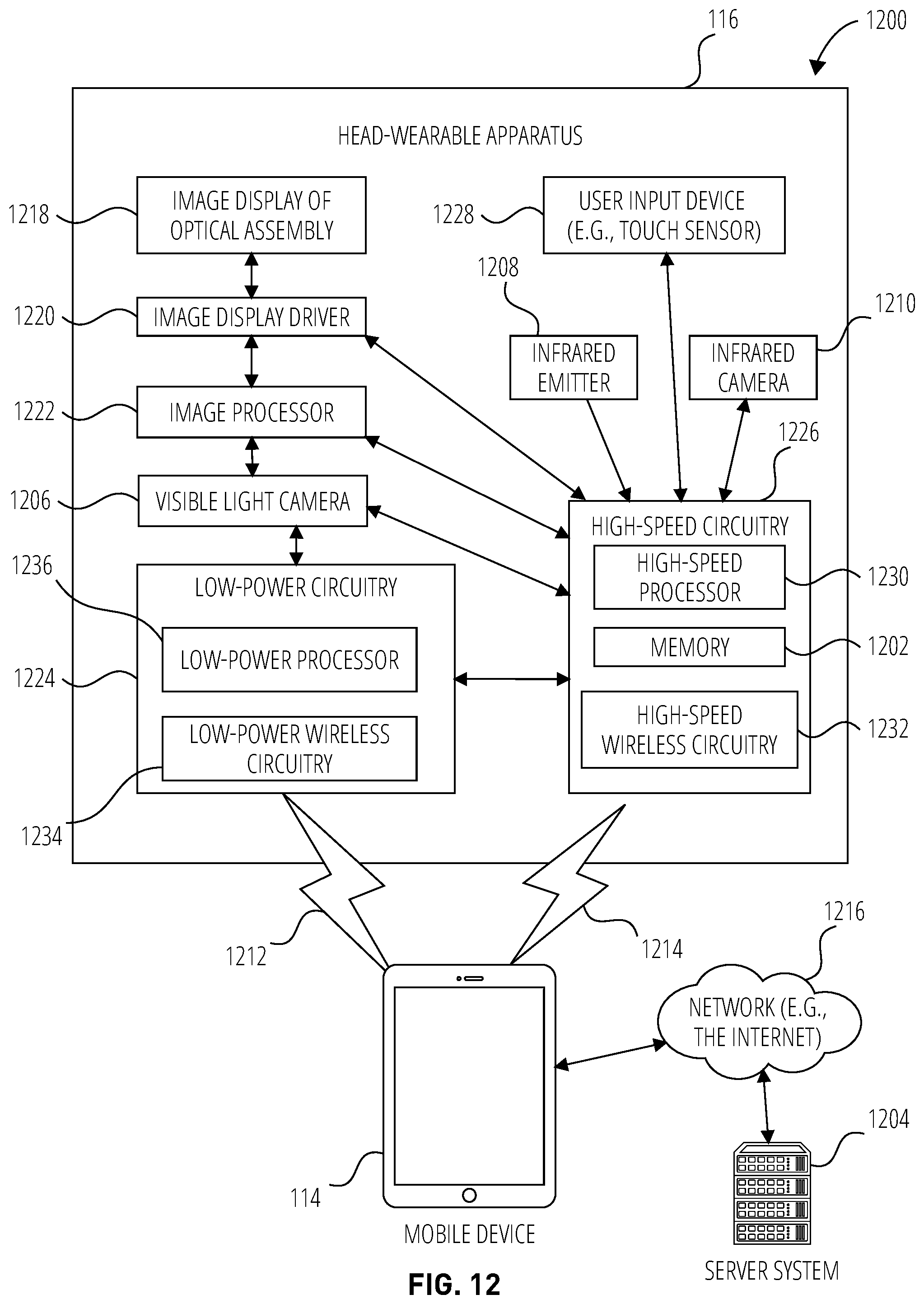 Patent US12547309 Figure 12 – User interface providing reply state transition