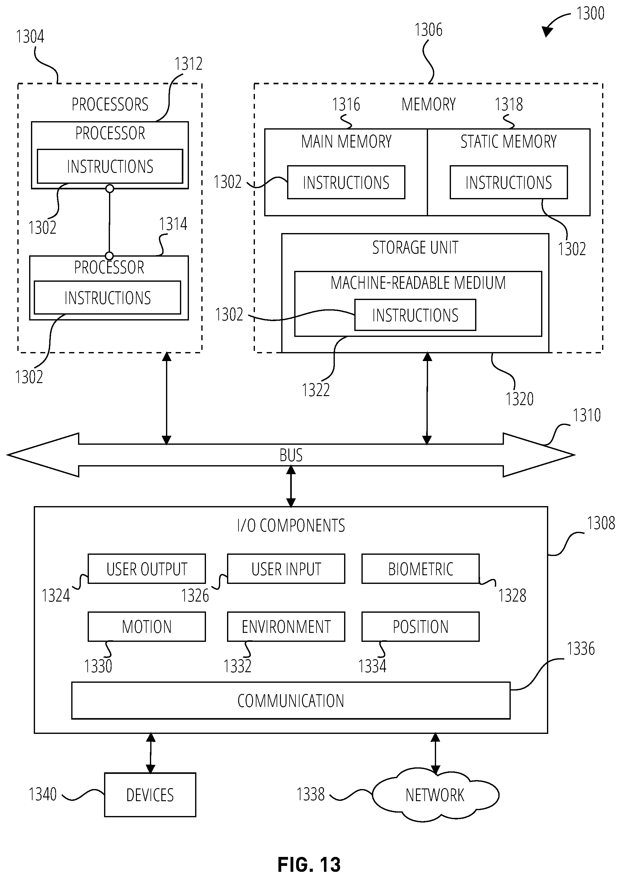 Patent US12547309 Figure 13 – User interface providing reply state transition