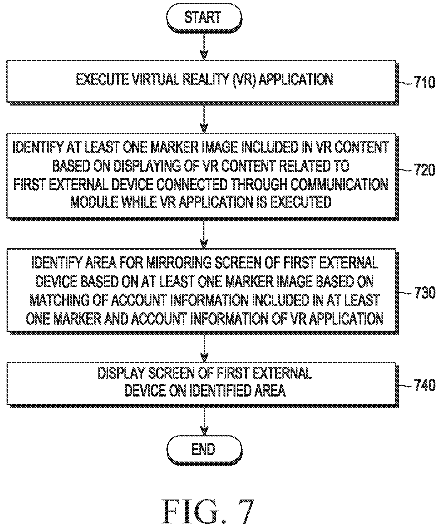 Patent US12547365 Figure 8 – Electronic device for using external device in metaverse and method thereof