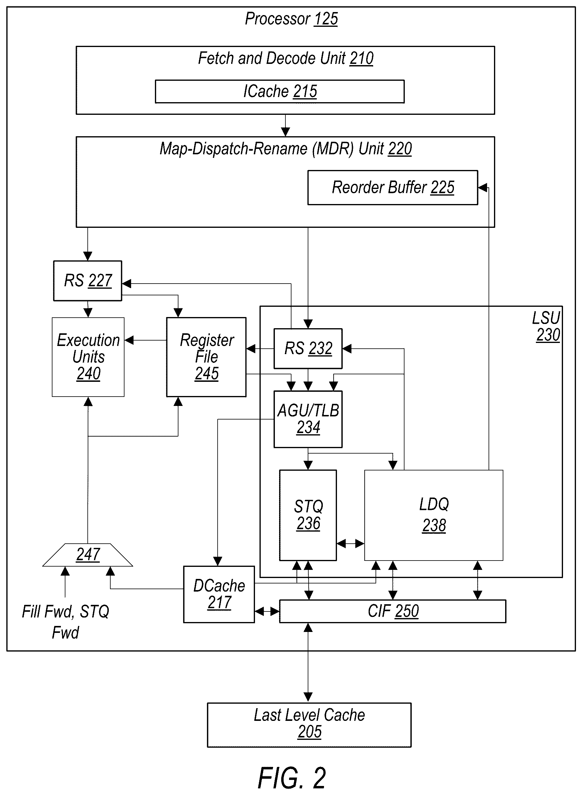 Patent US12547401 Figure 2 – Load instruction fusion