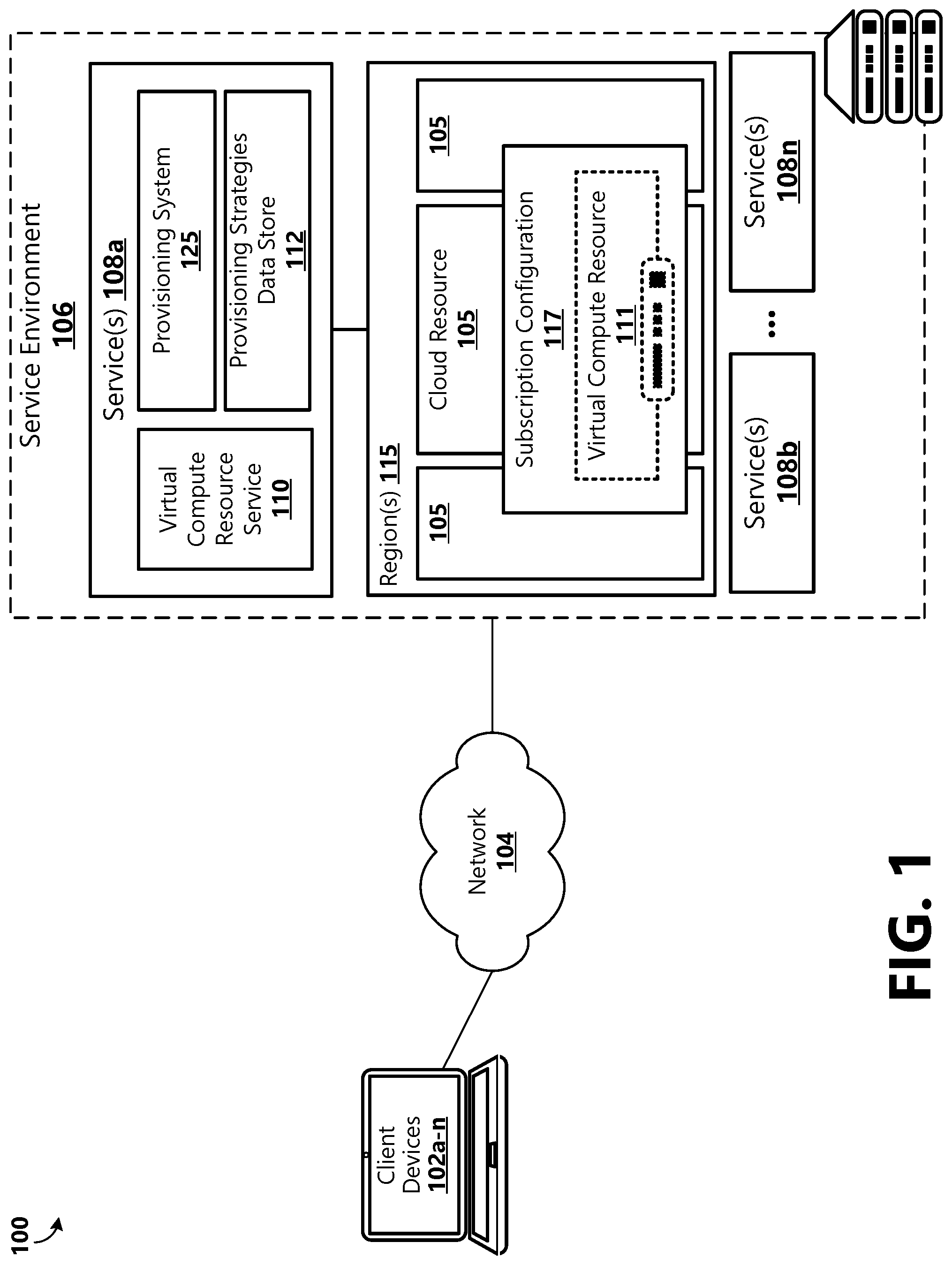 Patent US12547473 Figure 1 – Flexible system design pattern for distributed system