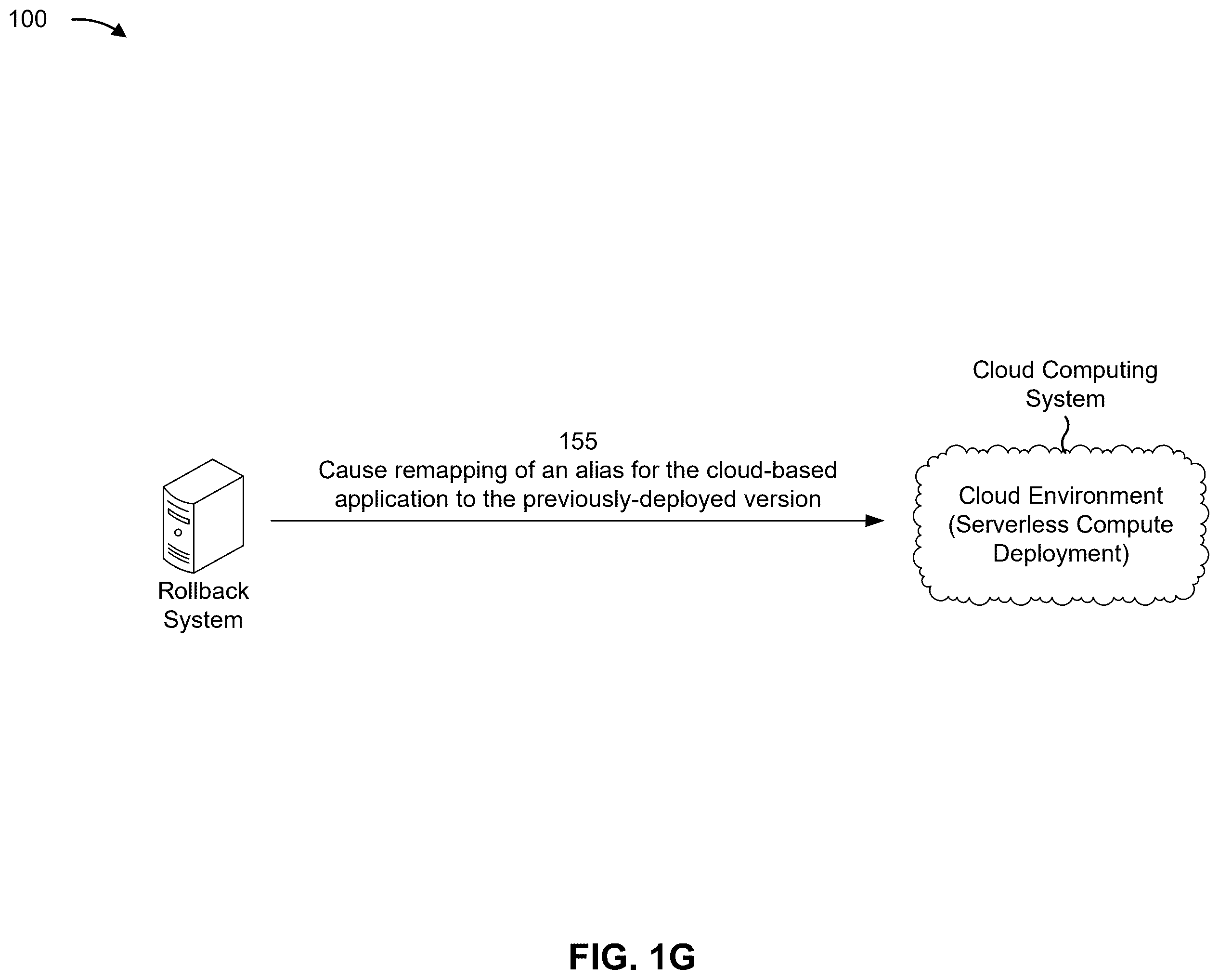 Patent US12547502 Figure 7 – Version rollback for cloud-based applications