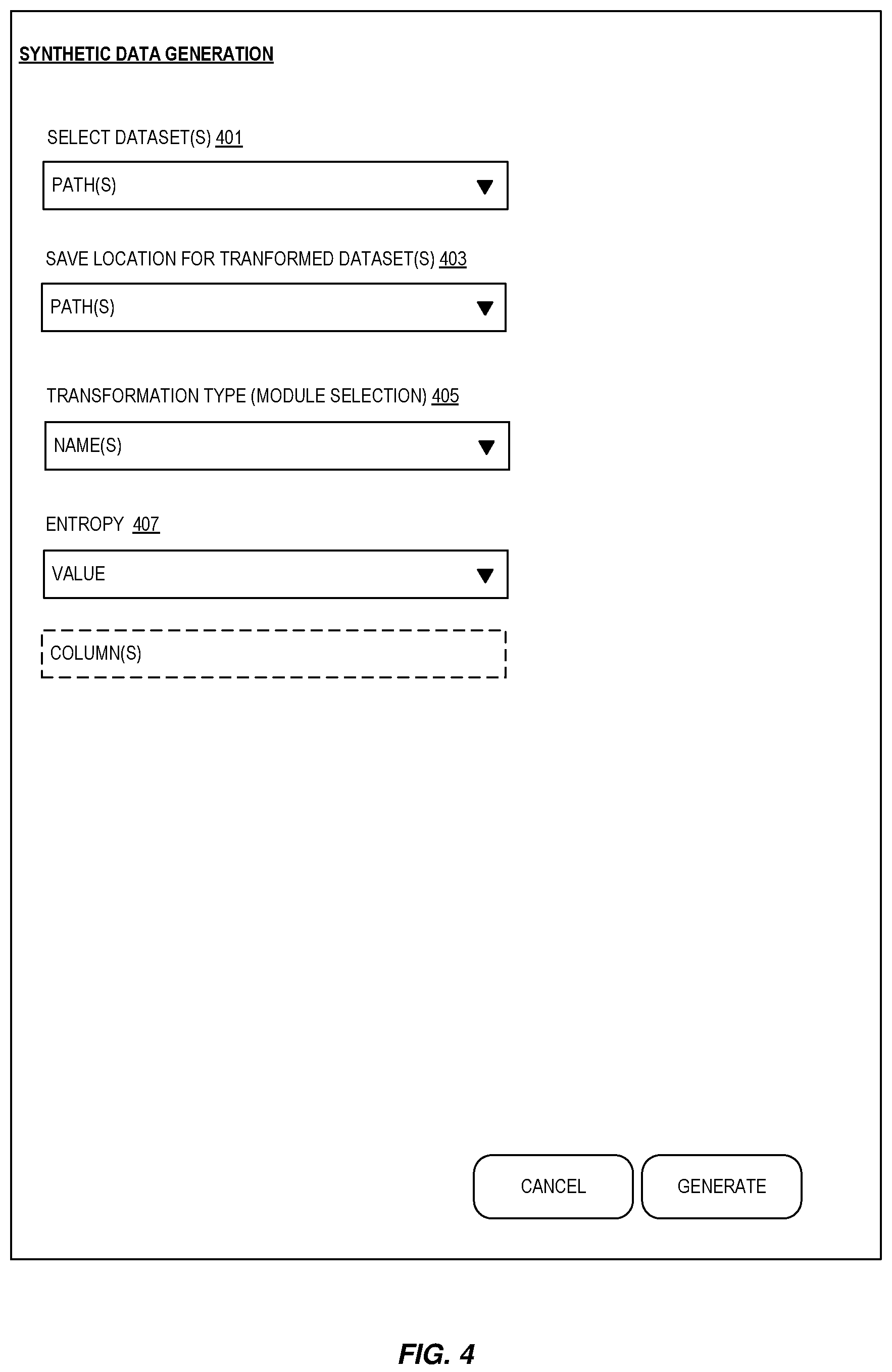 Patent US12547530 Figure 4 – Synthetic data generation and machine learning model testing