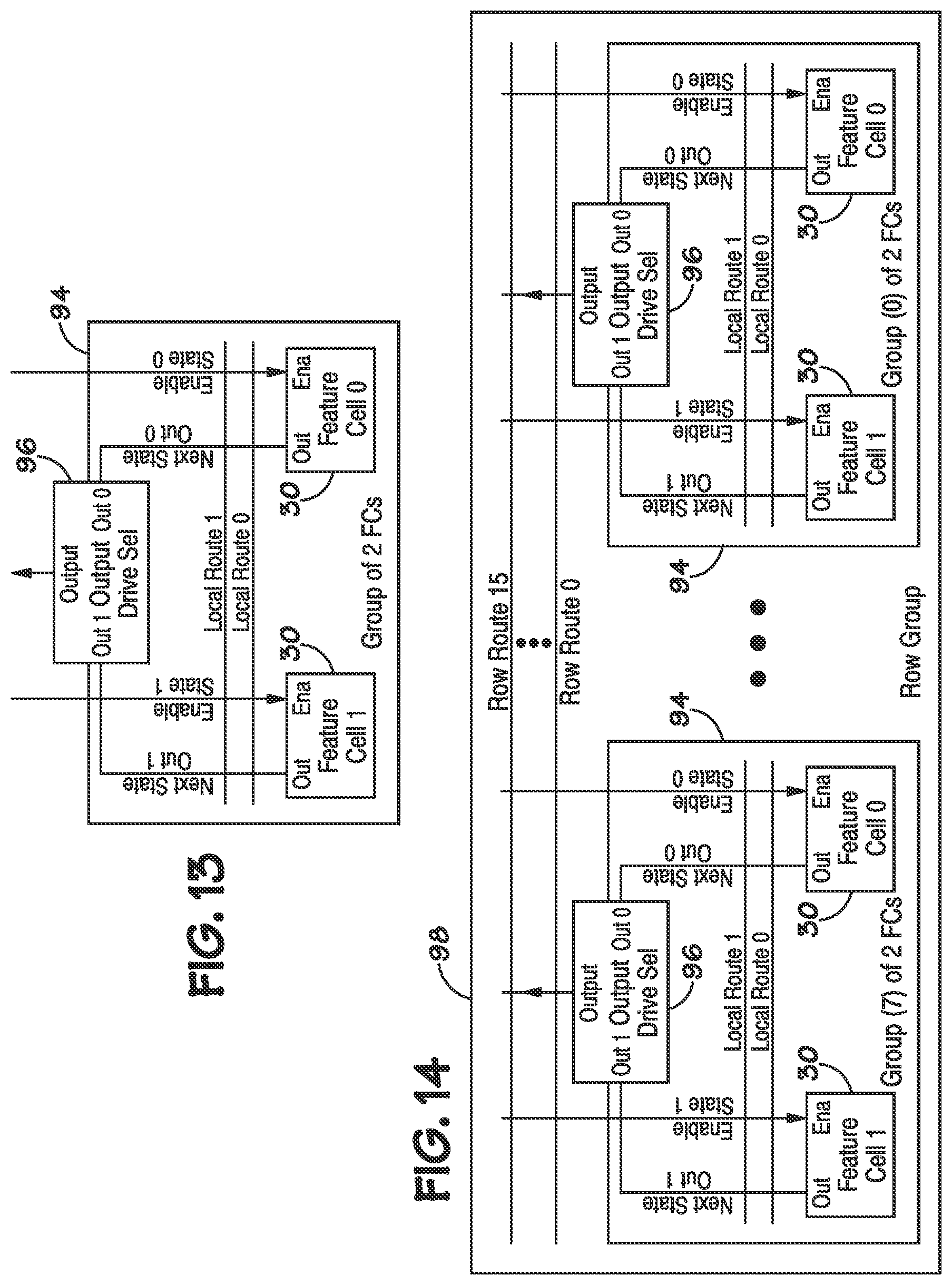 Patent US12547580 Figure 11 – Multi-level hierarchical routing matrices for pattern-recognition processors