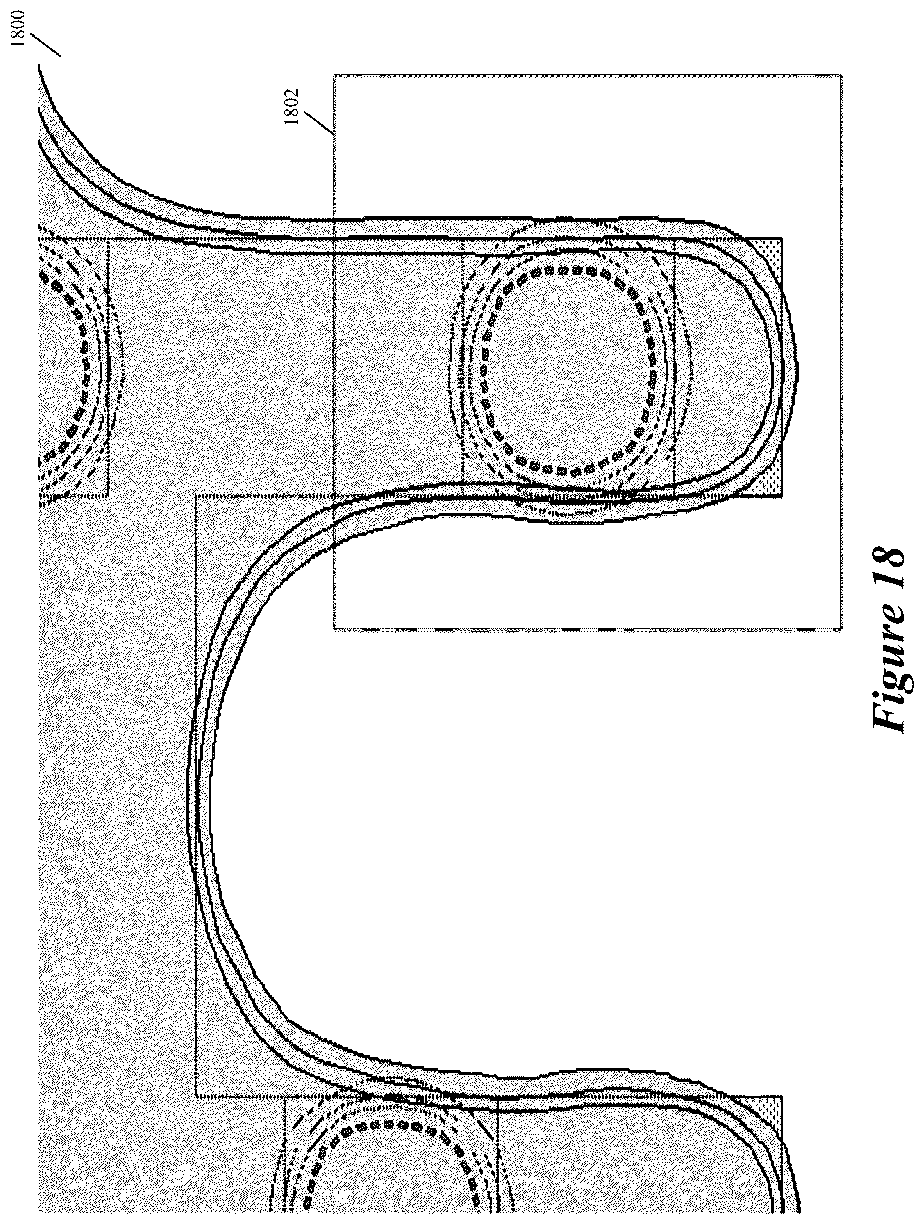 Patent US12547804 Figure 17 – Computing and displaying a predicted overlap shape in an IC design based on predicted manufacturing contours