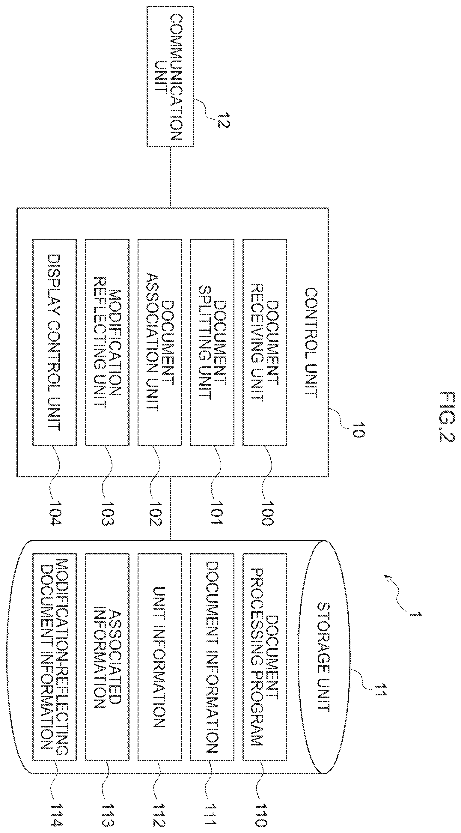 Patent US12547821 Figure 2 – Document processing method, and information processing device