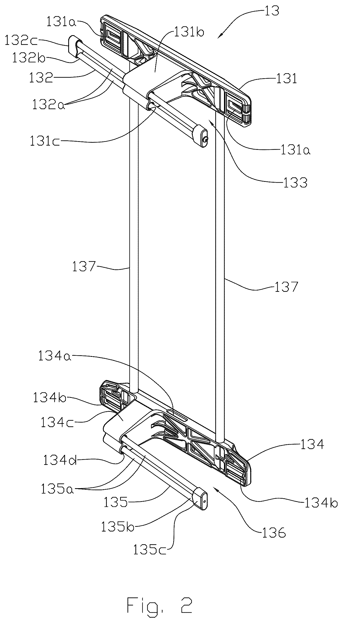 Patent US12551000 Figure 2 – Carrying device for carrying an elongated object