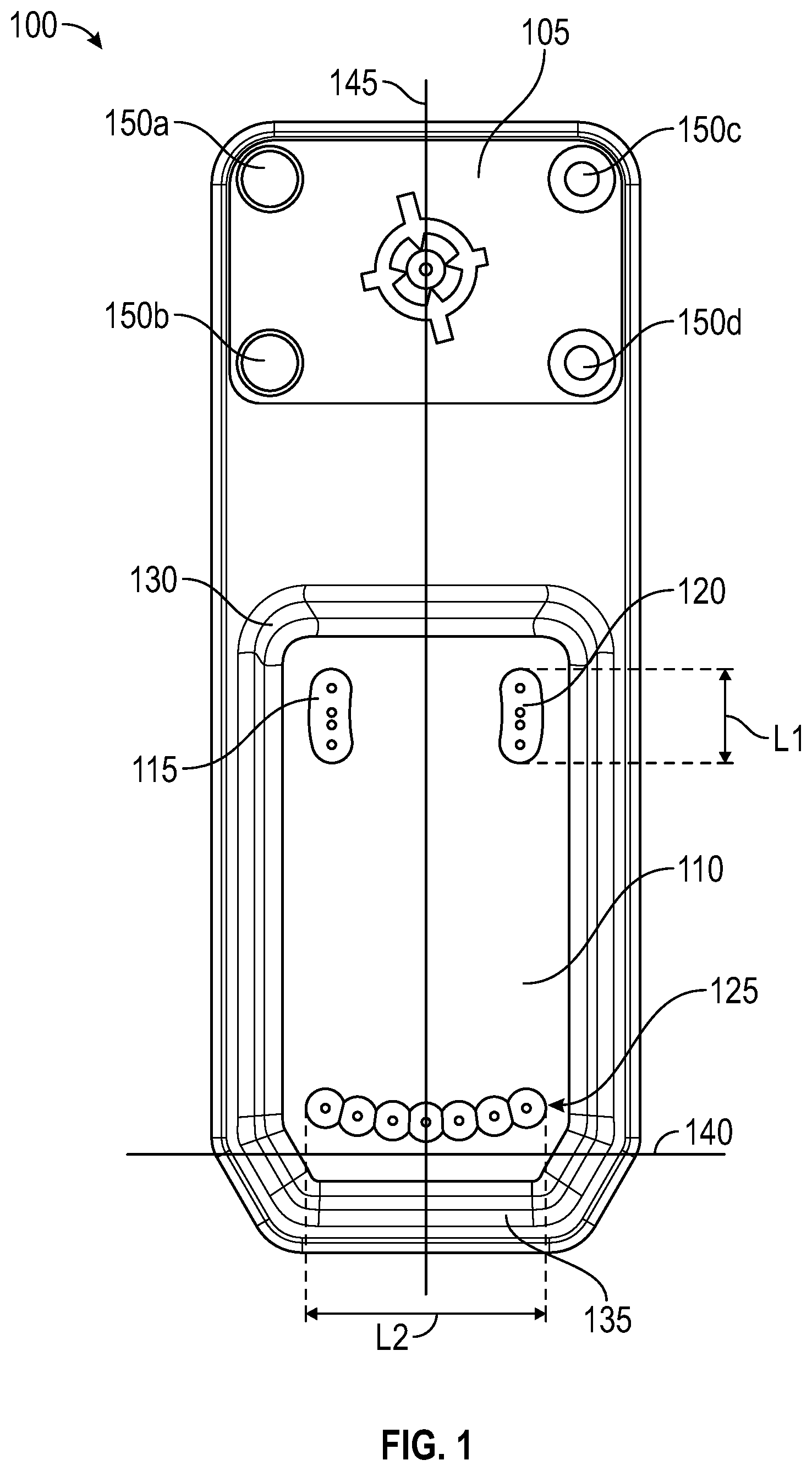 Patent US12551002 Figure 1 – Accessory adapter