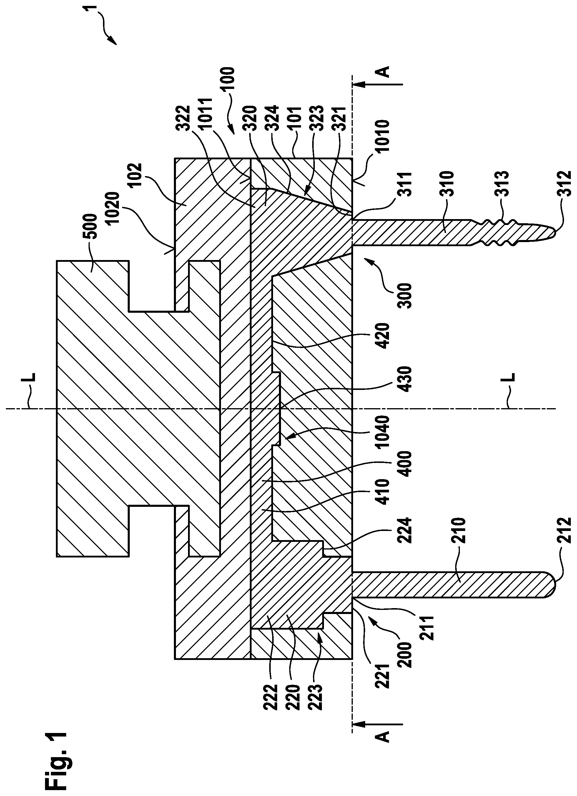 Patent US12551003 Figure 1 – Head for a personal care device
