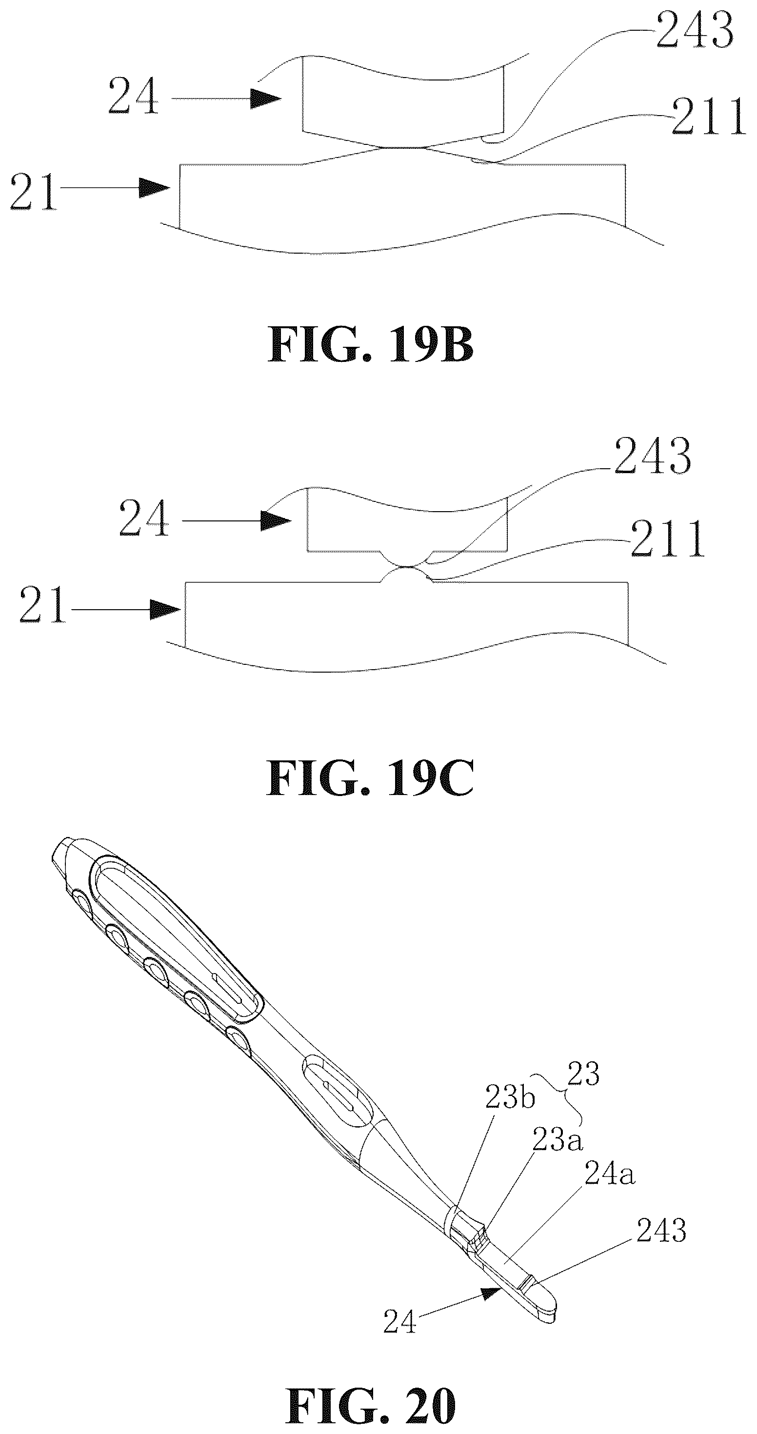 Patent US12551005 Figure 13 – Toothbrush and toothbrush head
