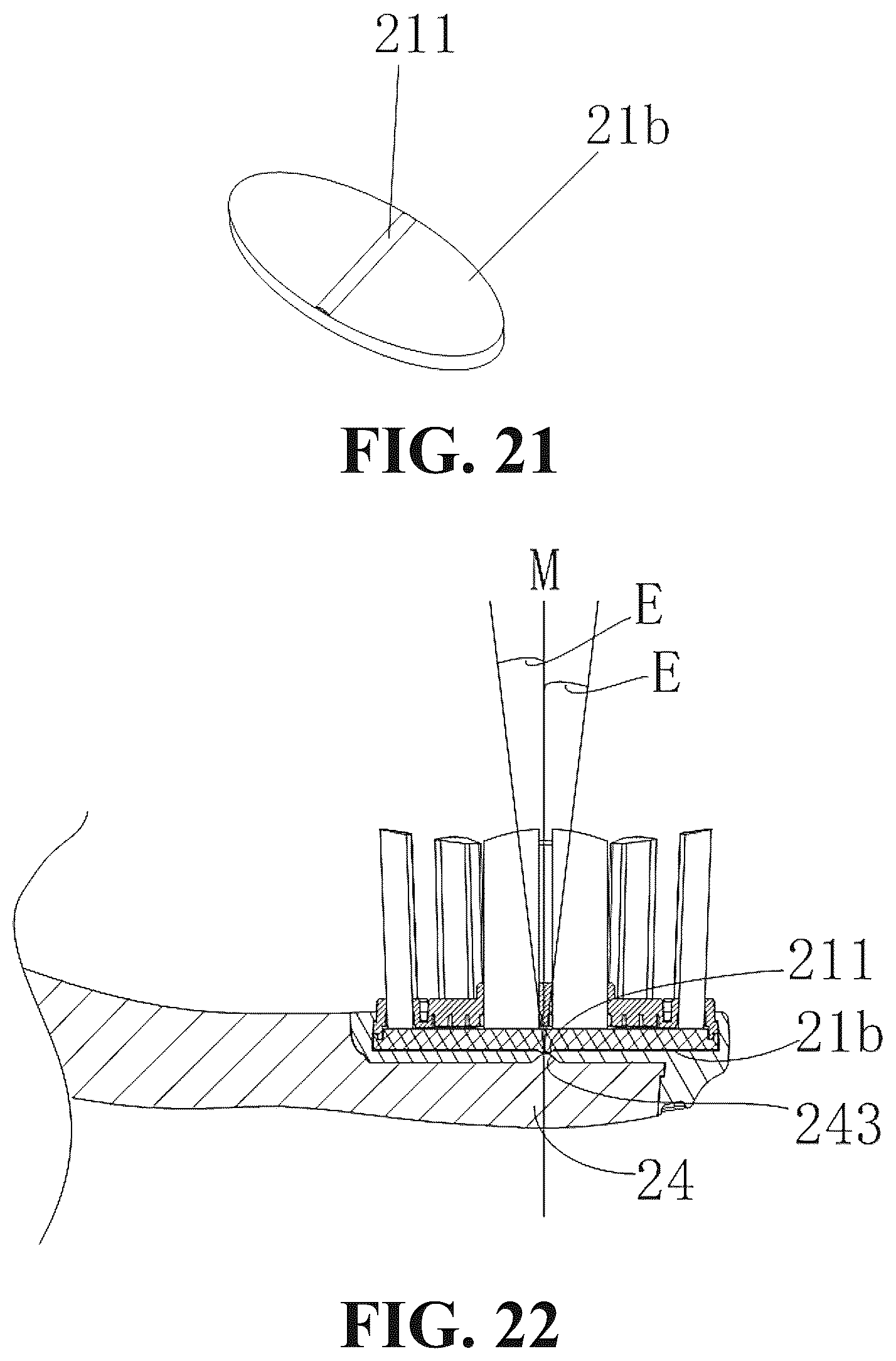 Patent US12551005 Figure 14 – Toothbrush and toothbrush head