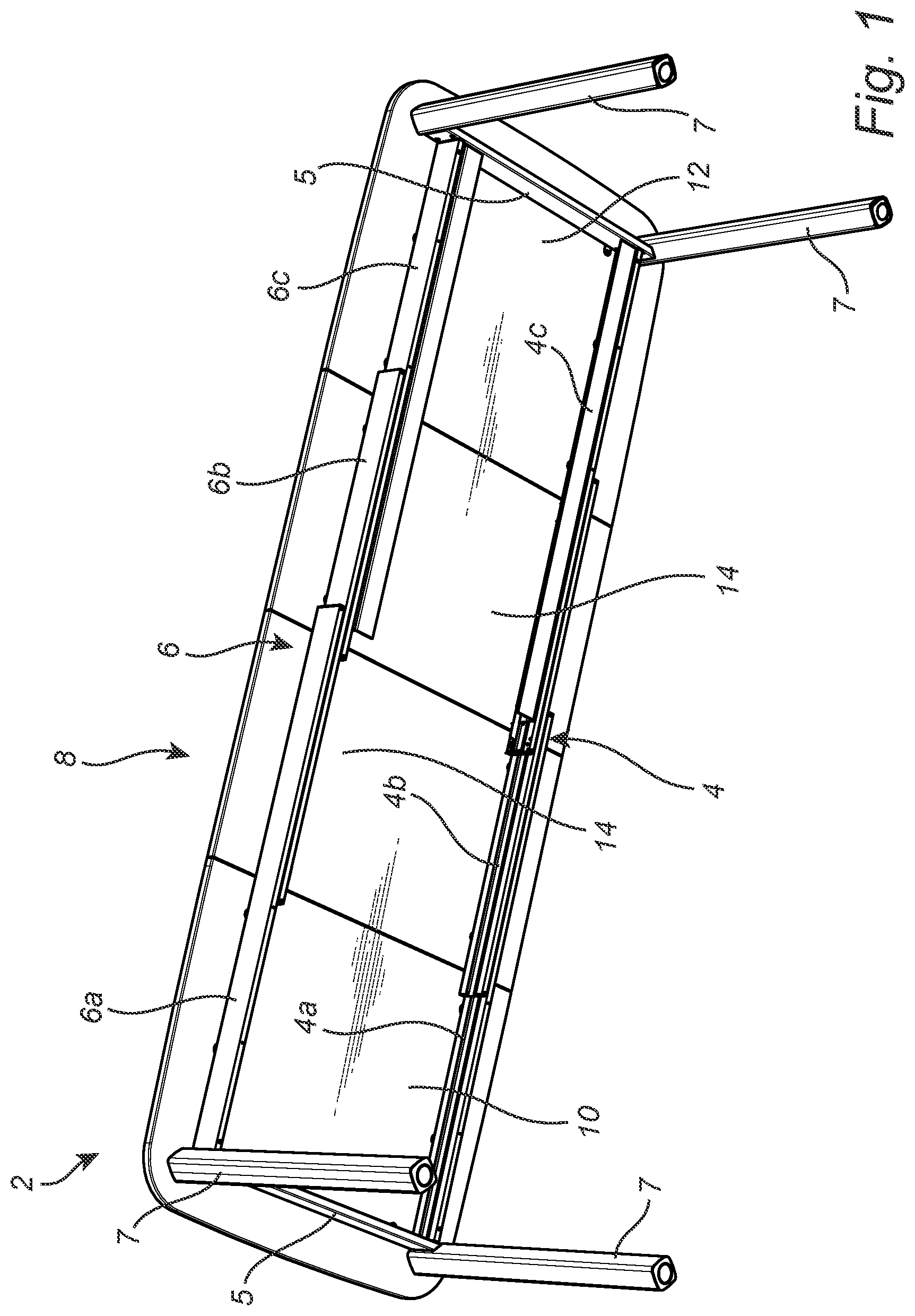 Patent US12551006 Figure 1 – Extension table