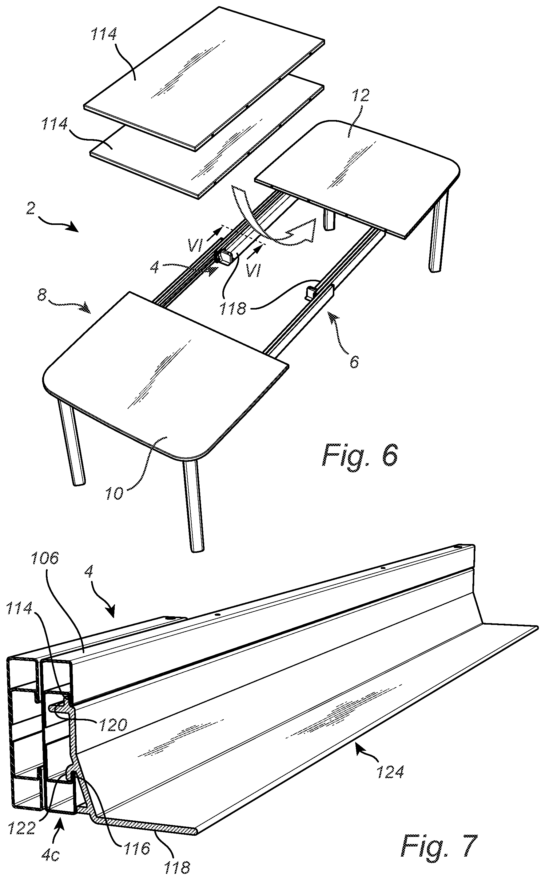 Patent US12551006 Figure 6 – Extension table
