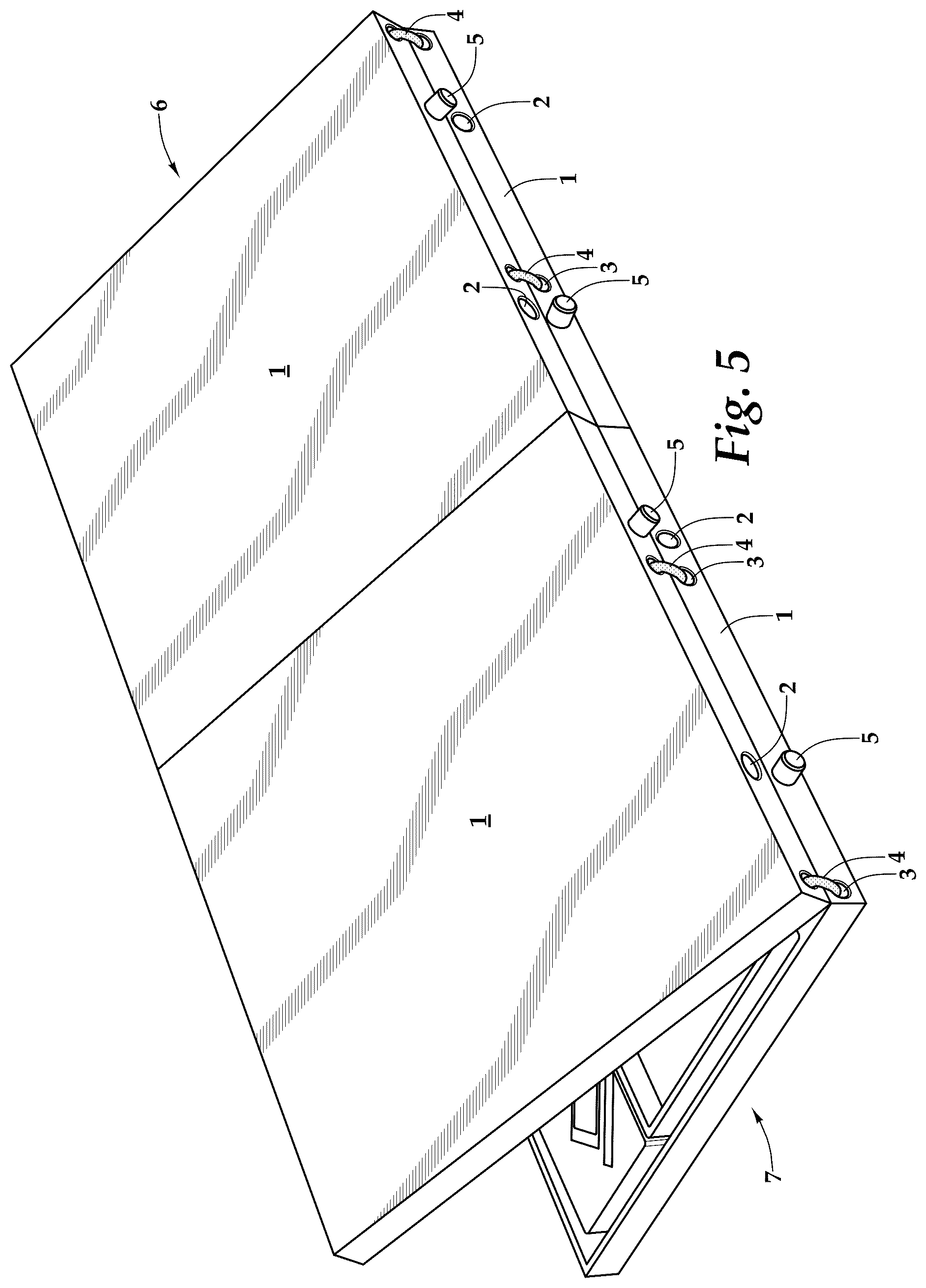 Patent US12551007 Figure 3 – Collapsible table