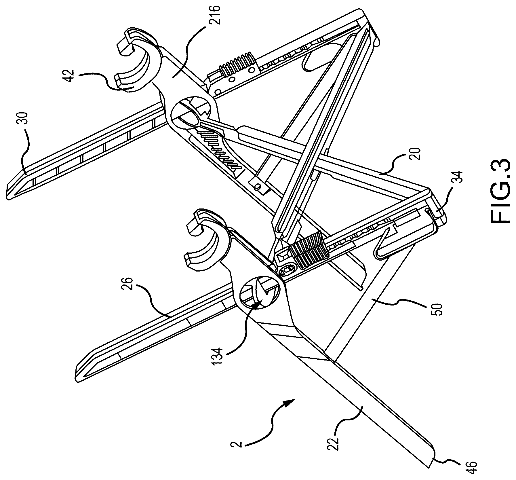 Patent US12551008 Figure 3 – Stand for supporting a computing device