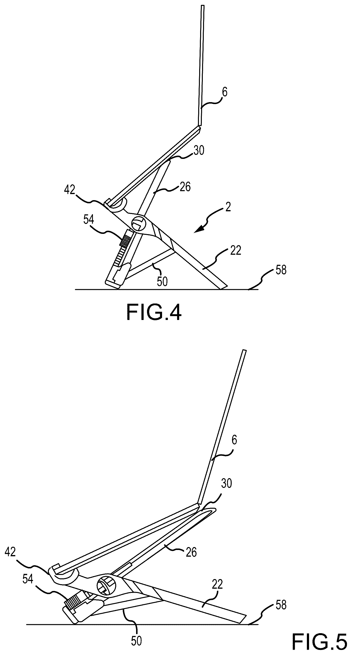 Patent US12551008 Figure 4 – Stand for supporting a computing device