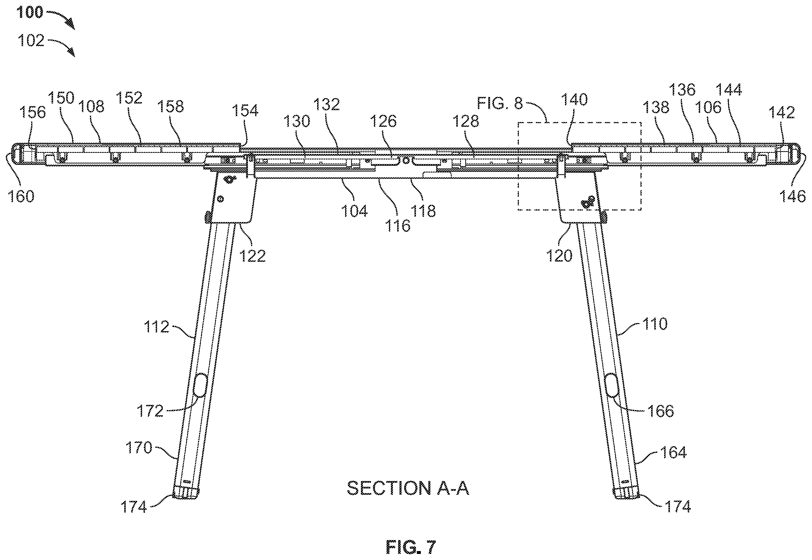 Patent US12551009 Figure 6 – Portable stands for portable grills